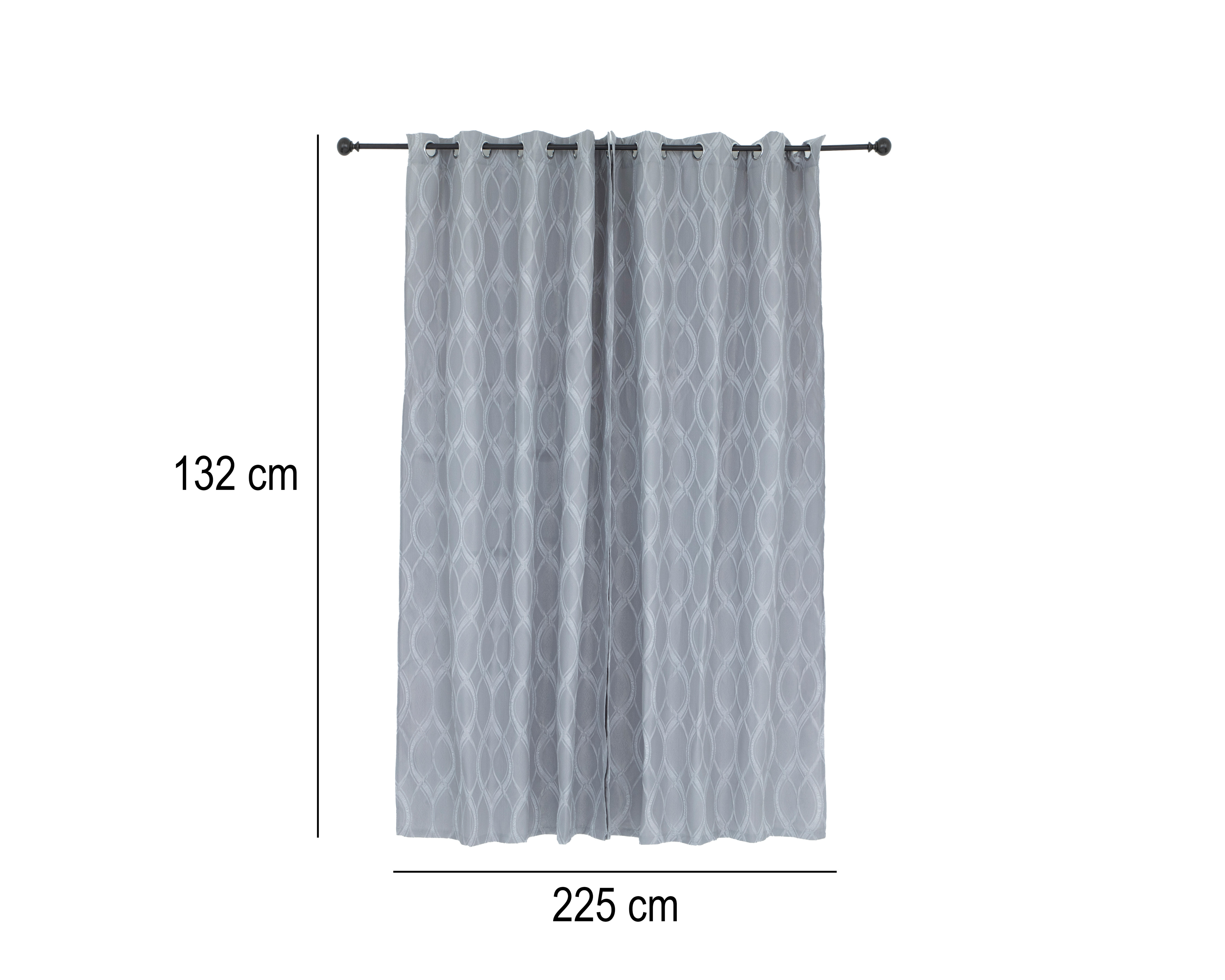 Foto 5 | Foto 5 | Cortina Naga 132 x 225 Gris