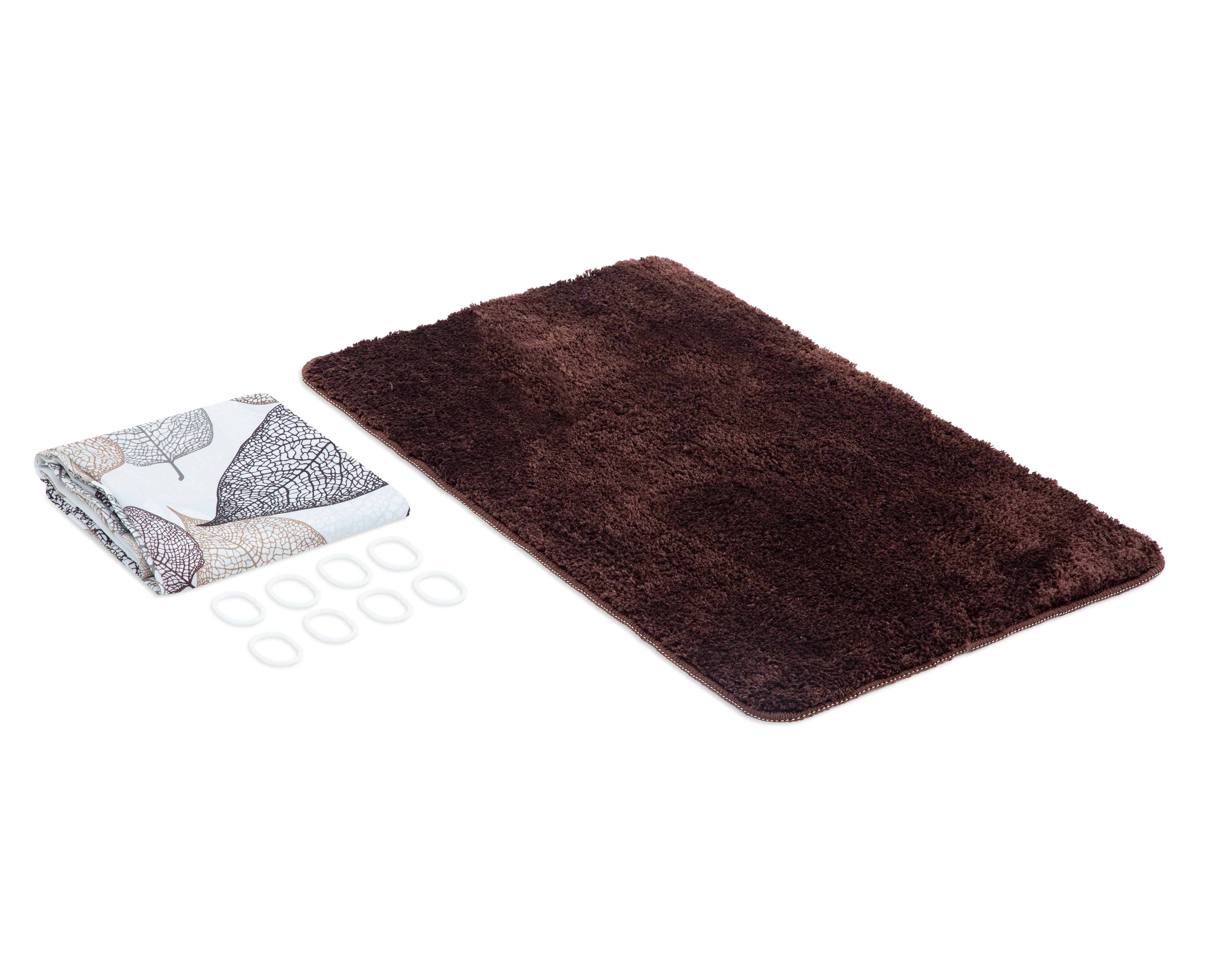 Foto 2 pulgar | Foto 1 | Cortina y Tapete para Baño Starhaus 2 Piezas