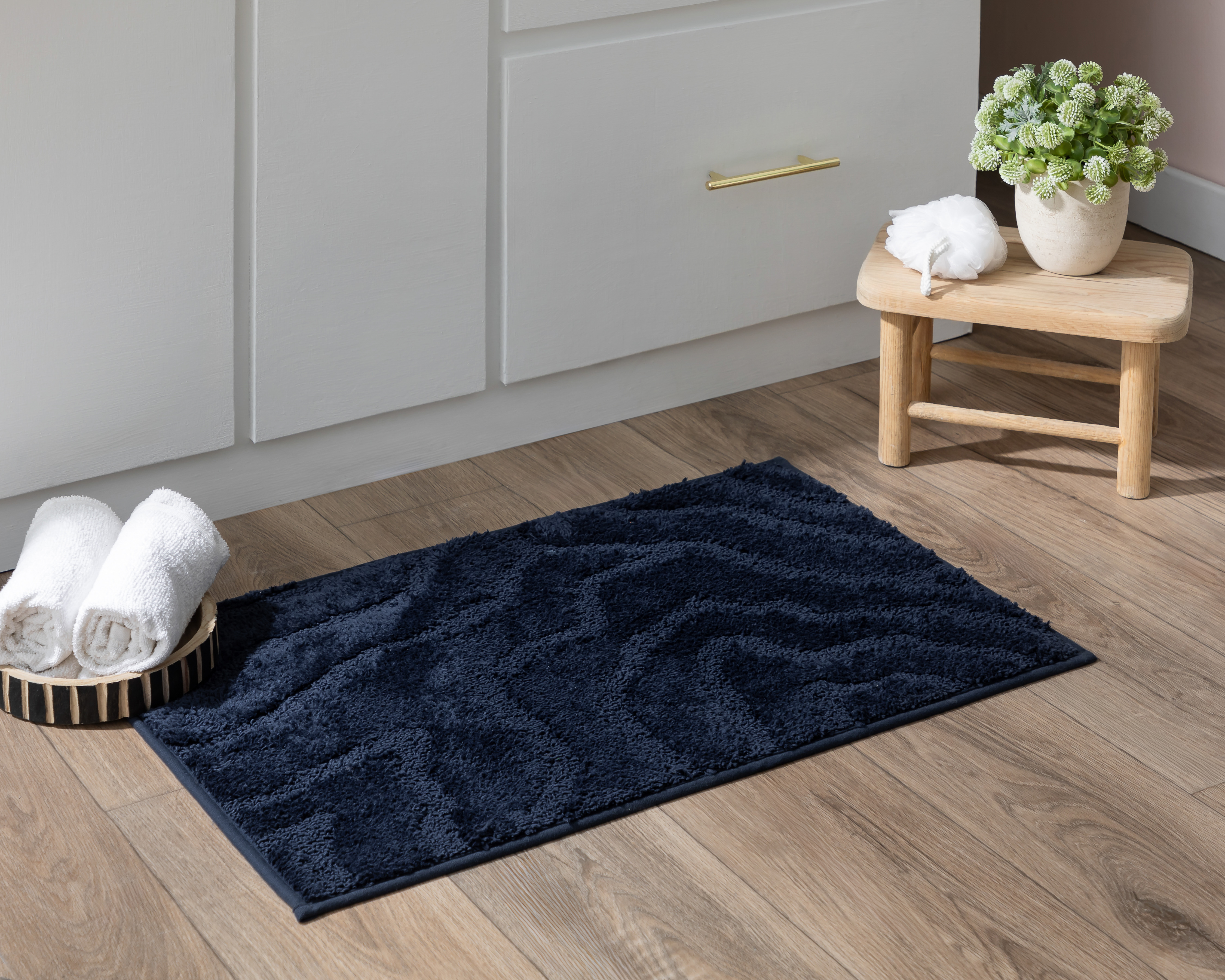 Foto 4 | Foto 4 | Tapete para Baño Starhaus Azul Marino