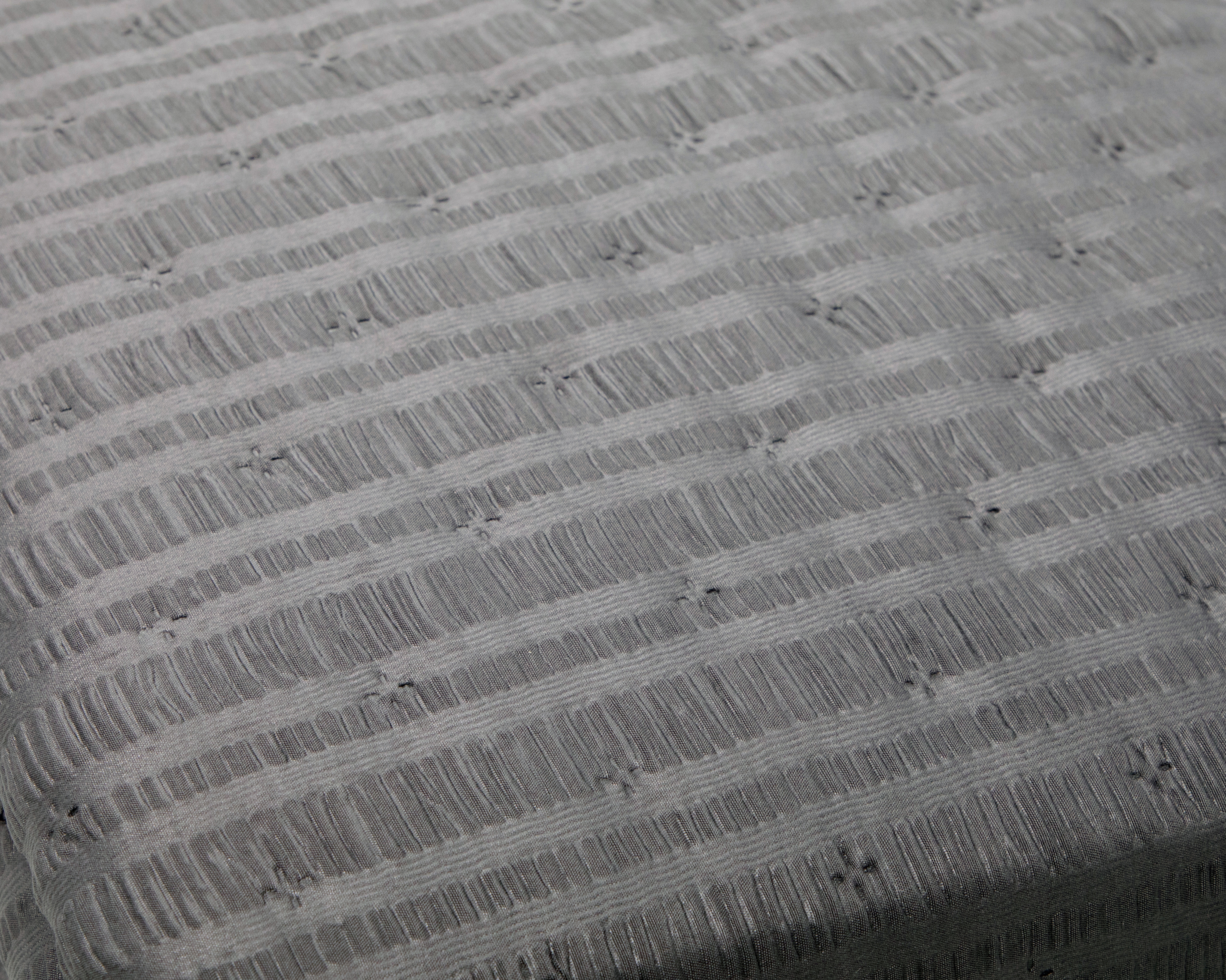 Foto 3 | Foto 3 | Colcha Matrimonial con Fundas para Almohada Starhaus Arabella Gris 3 Piezas