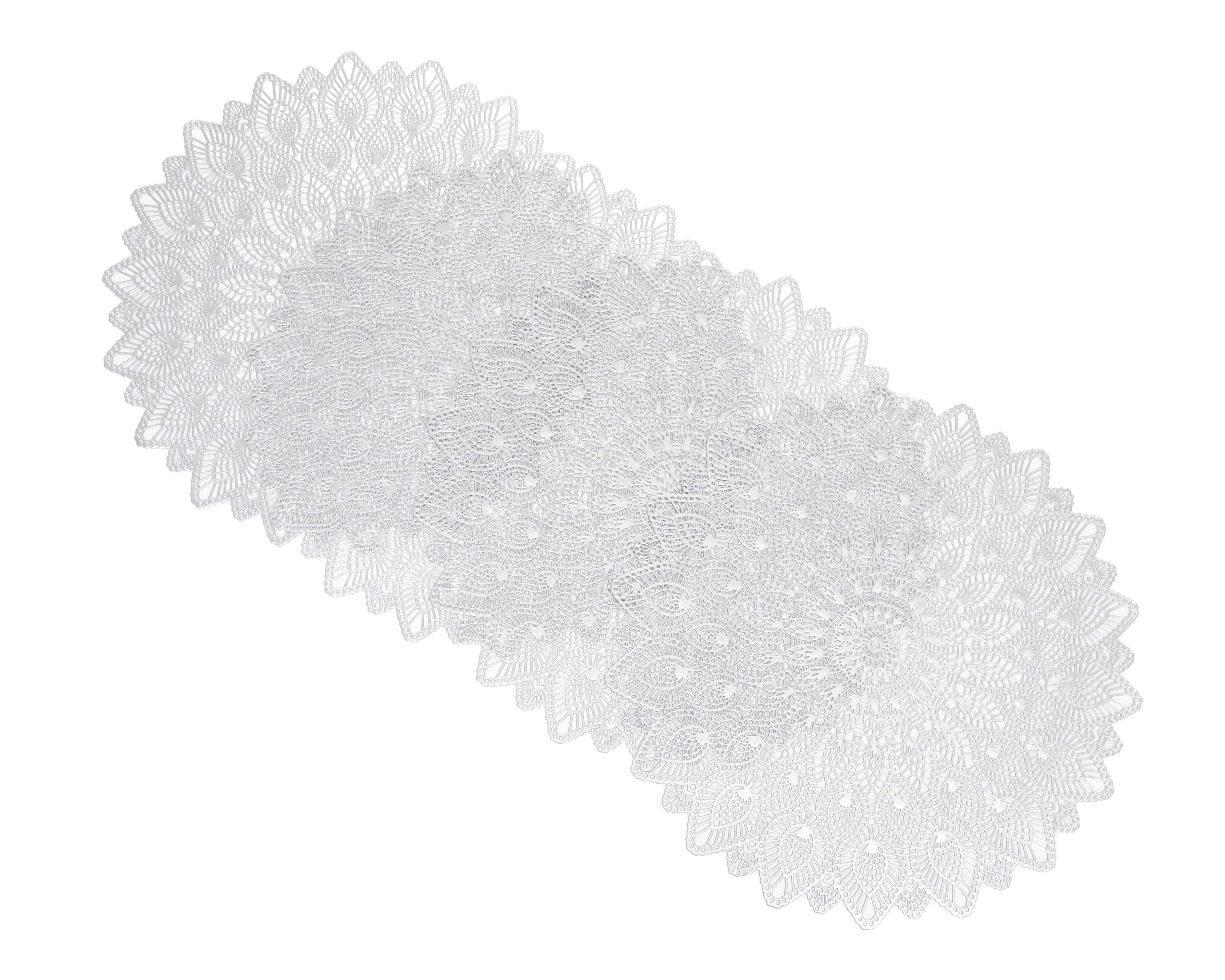 Foto 3 | Foto 3 | Mantel Individual Starhaus Plateado 38 cm 4 Piezas