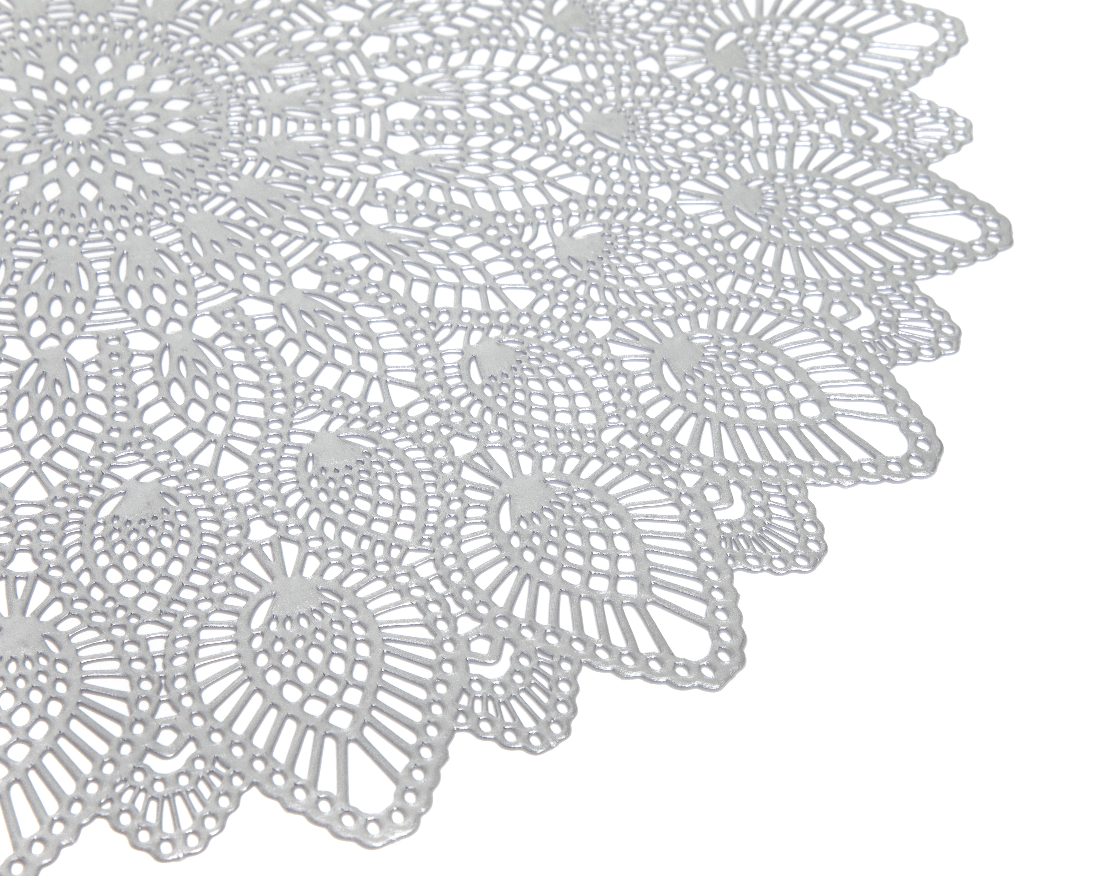 Foto 6 pulgar | Foto 5 | Mantel Individual Starhaus Plateado 38 cm 4 Piezas