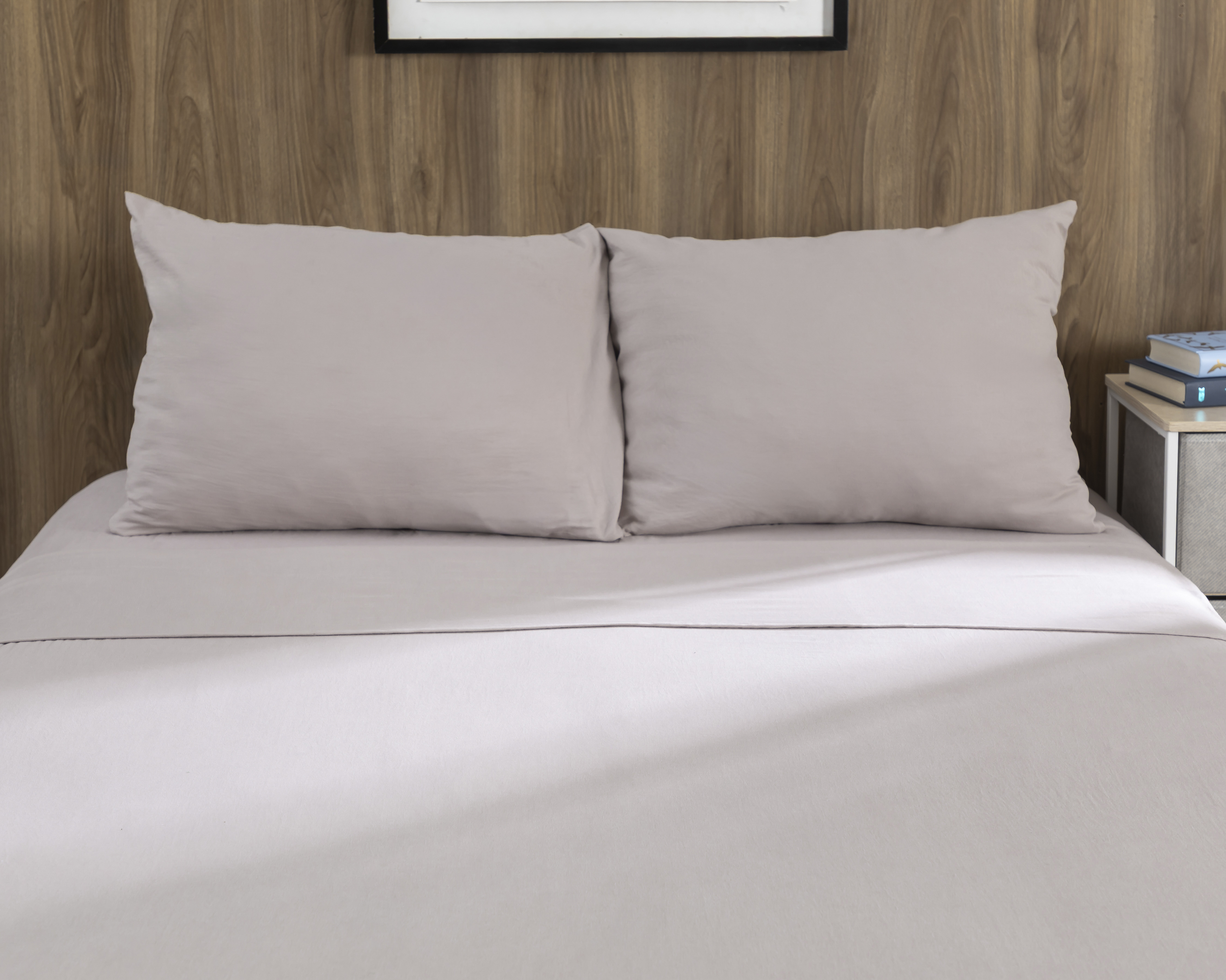 Sábana Matrimonial-Queen Size con Fundas para Almohada Starhaus Raquel Taupe 4 Piezas