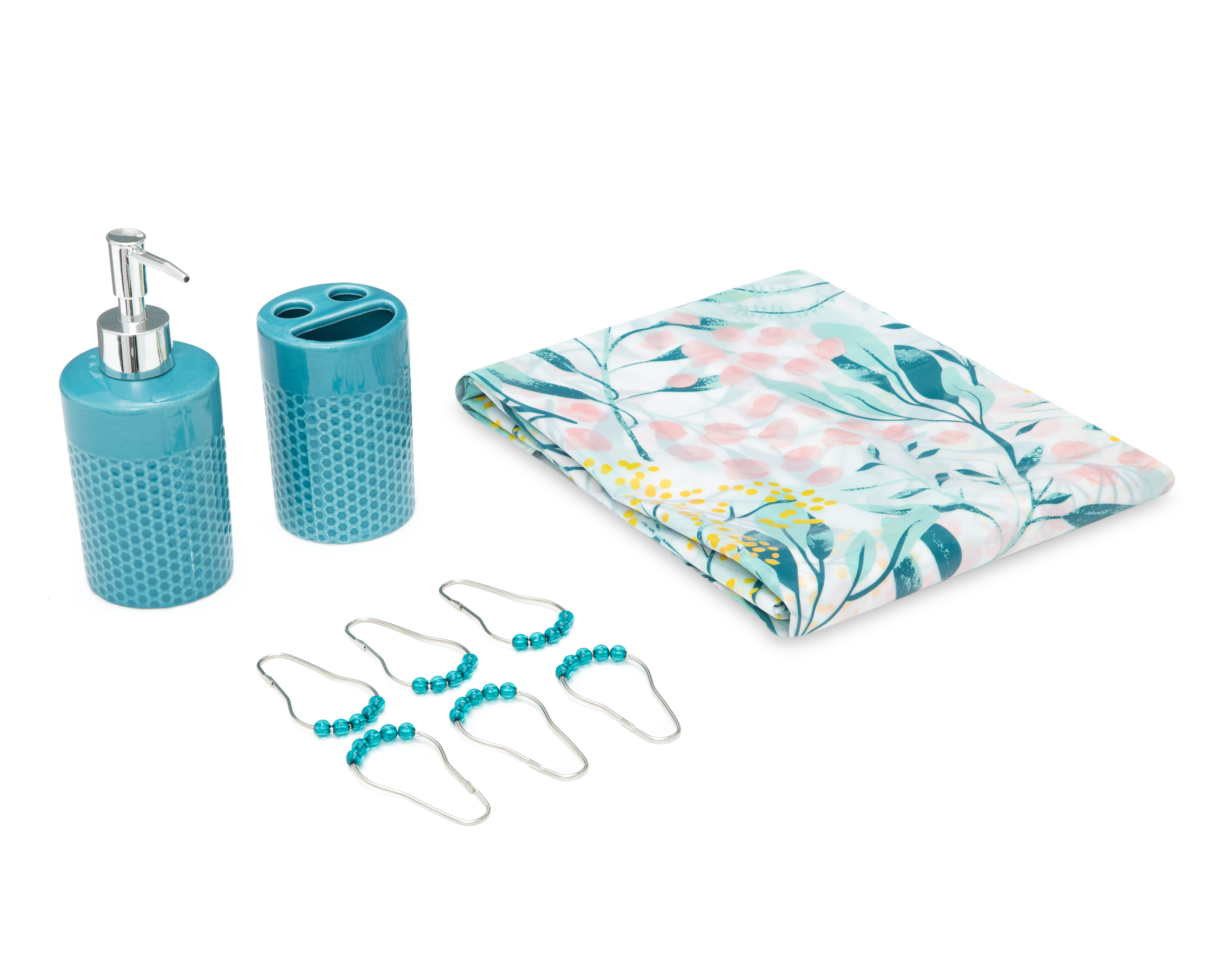 Foto 2 pulgar | Foto 1 | Cortina y Accesorios para Baño Starhaus Multicolor 3 Piezas