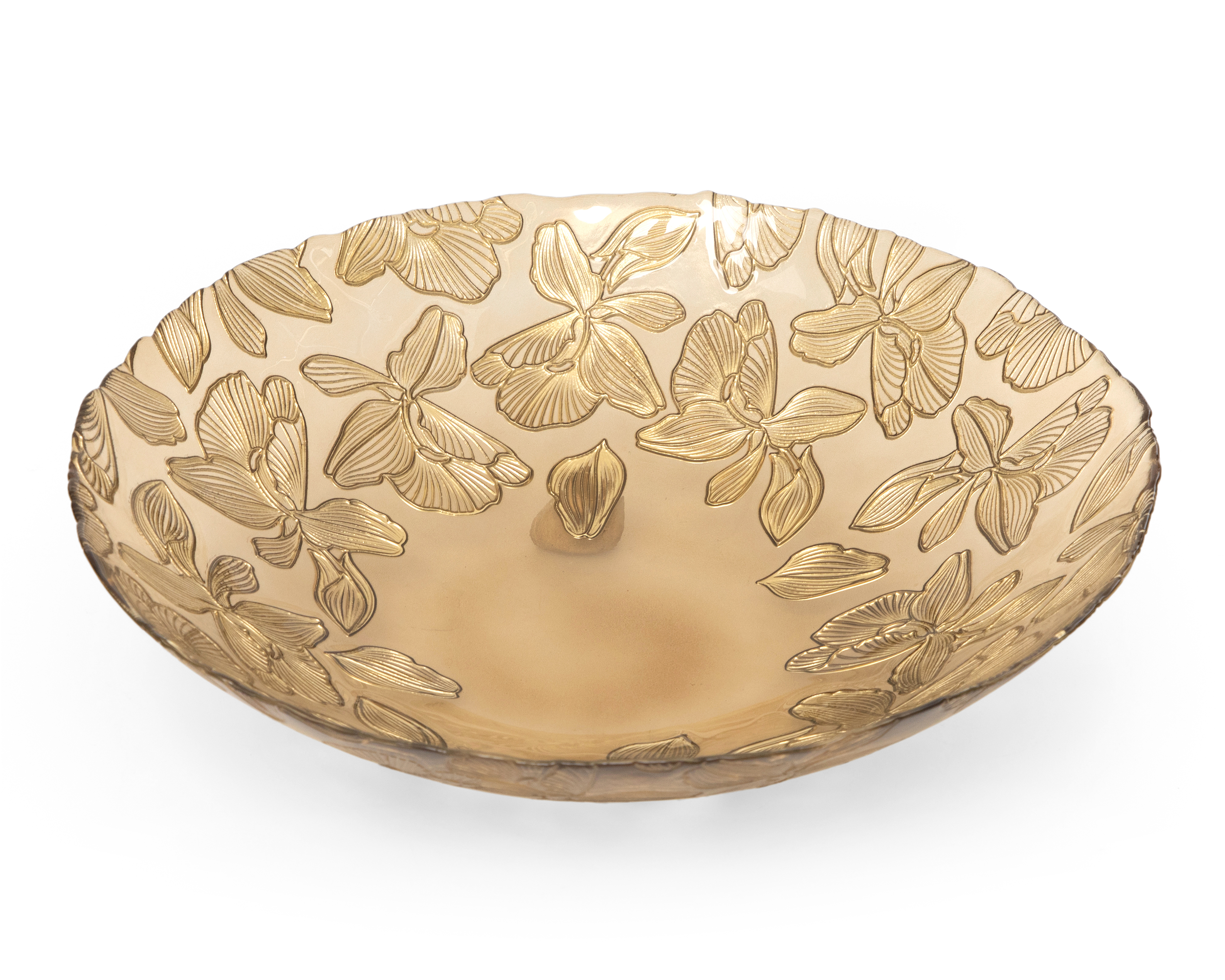 Foto 2 pulgar | Foto 1 | Platón Decorativo Redondo Traique de Vidrio