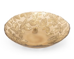 Platón Decorativo Redondo Traique de Vidrio