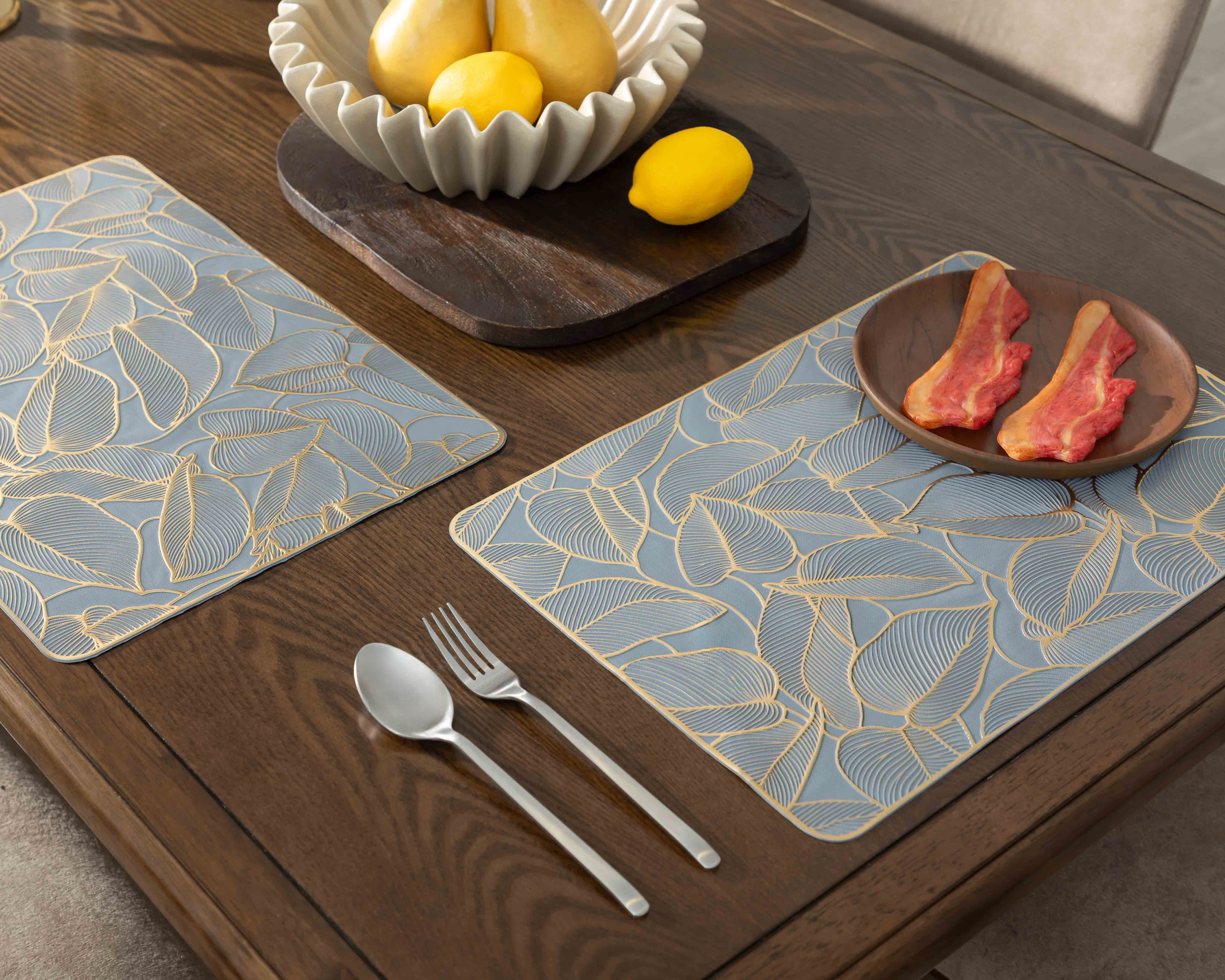 Mantel Individual Azul Starhaus Ambrose 4 Piezas