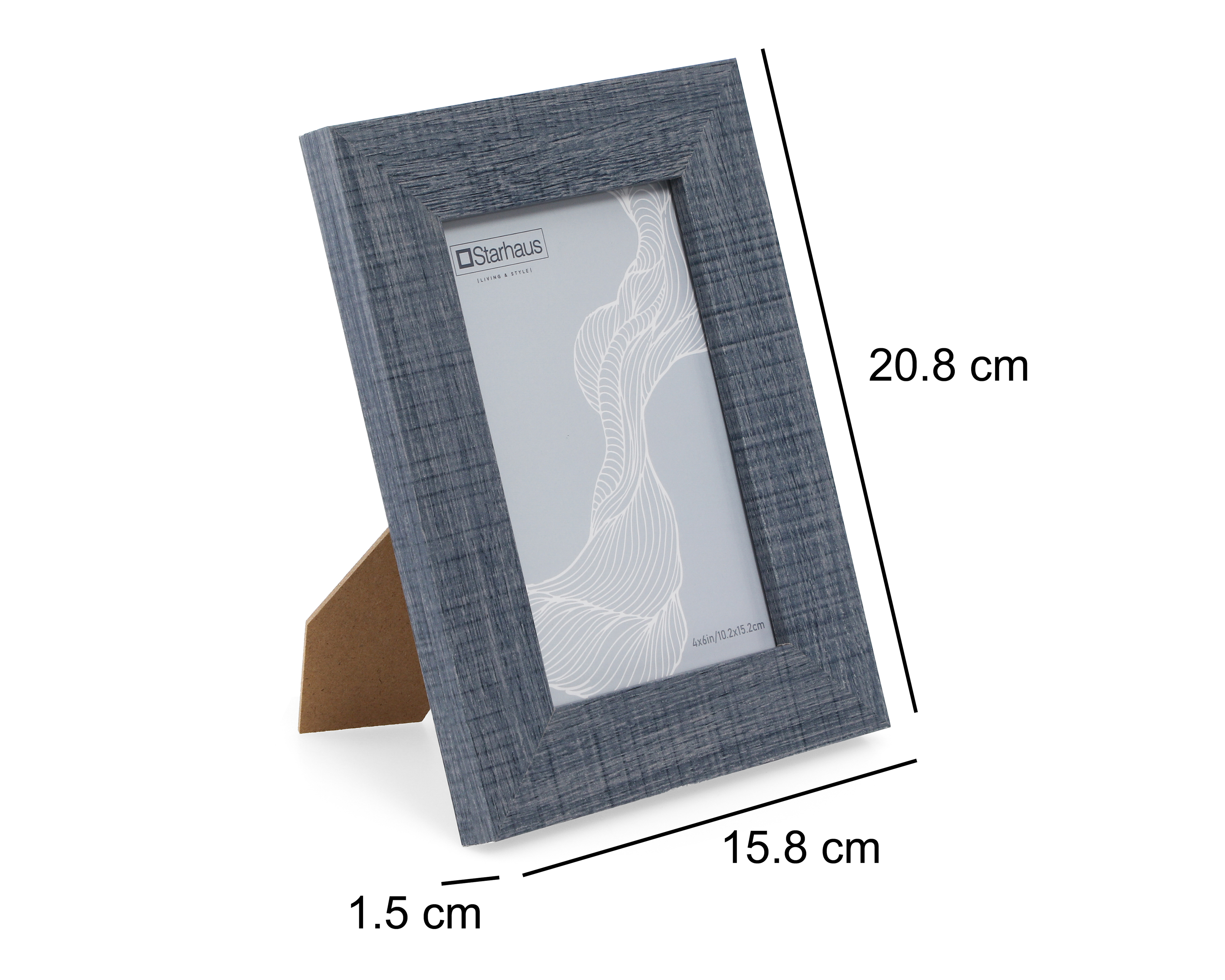 Foto 6 pulgar | Foto 5 | Portarretrato de Madera Starhaus 4 x 6 Pulgadas