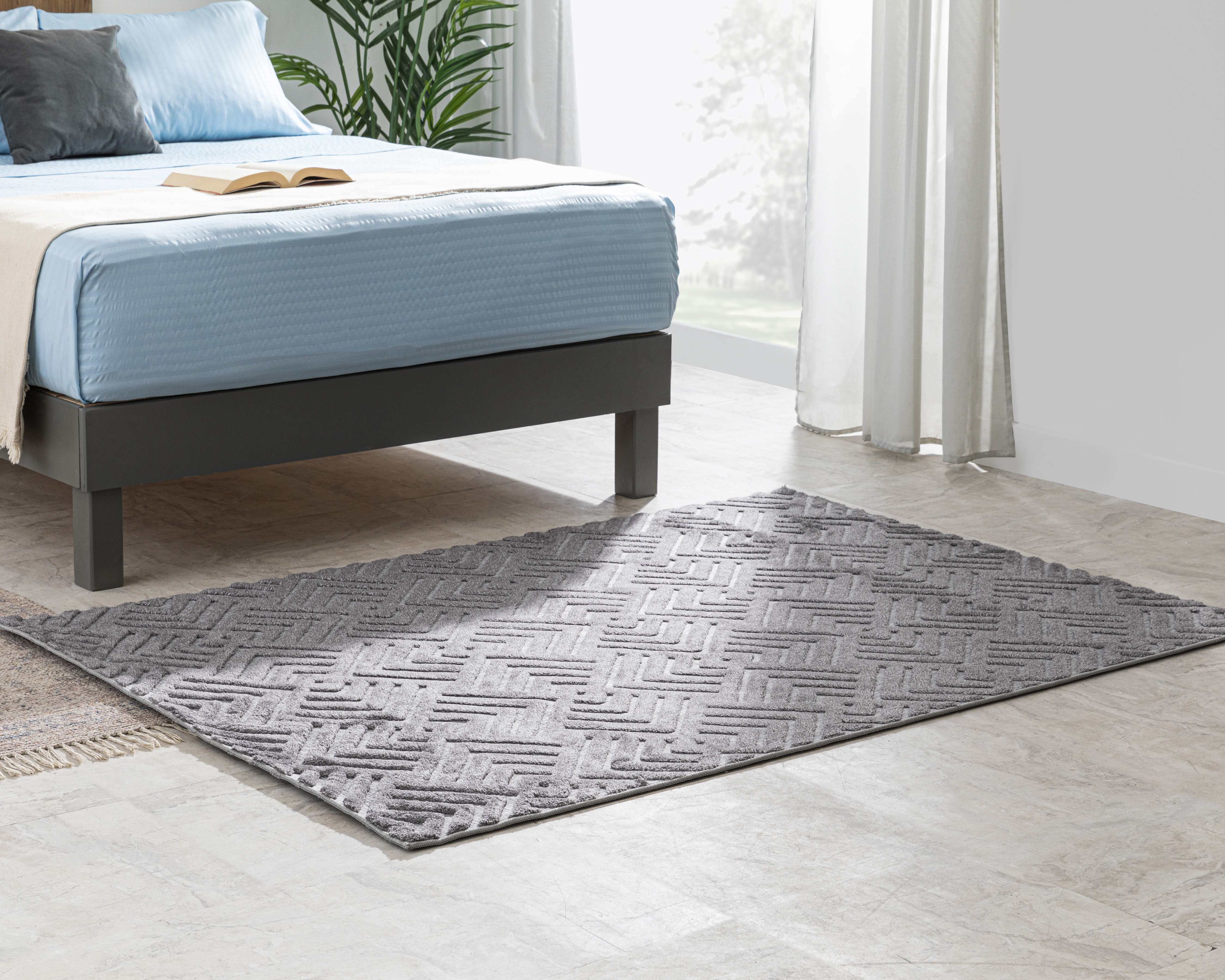 Tapete Grey 180 x 120 cm