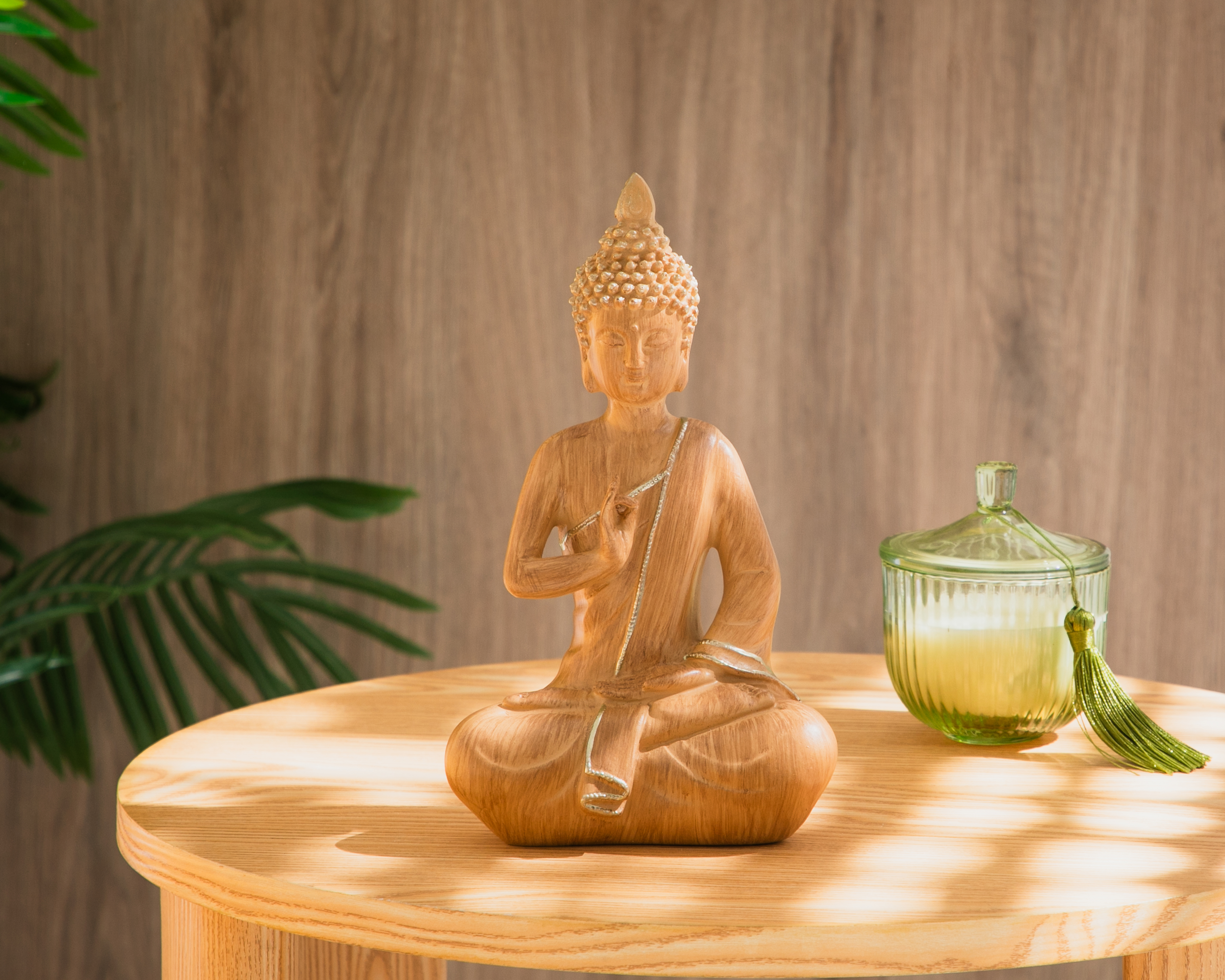 Foto 6 pulgar | Foto 5 | Figura Decorativa de Buda Alamys de Poliresina