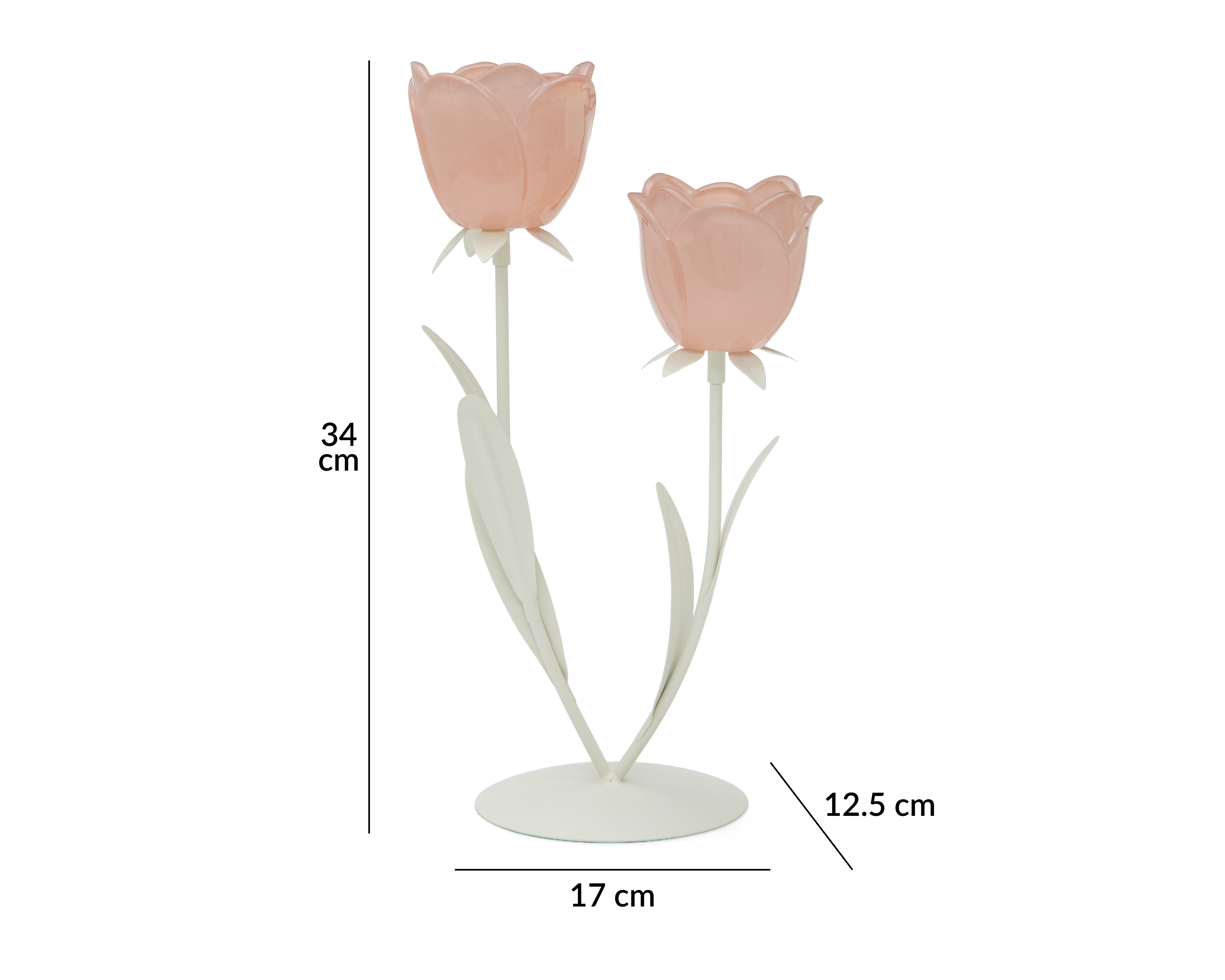 Foto 6 | Foto 6 | Candelabro de Flor Bruma de Vidrio