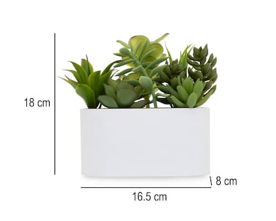Foto 5 | Foto 5 | Suculenta Artificial con Maceta Starhaus 18 cm