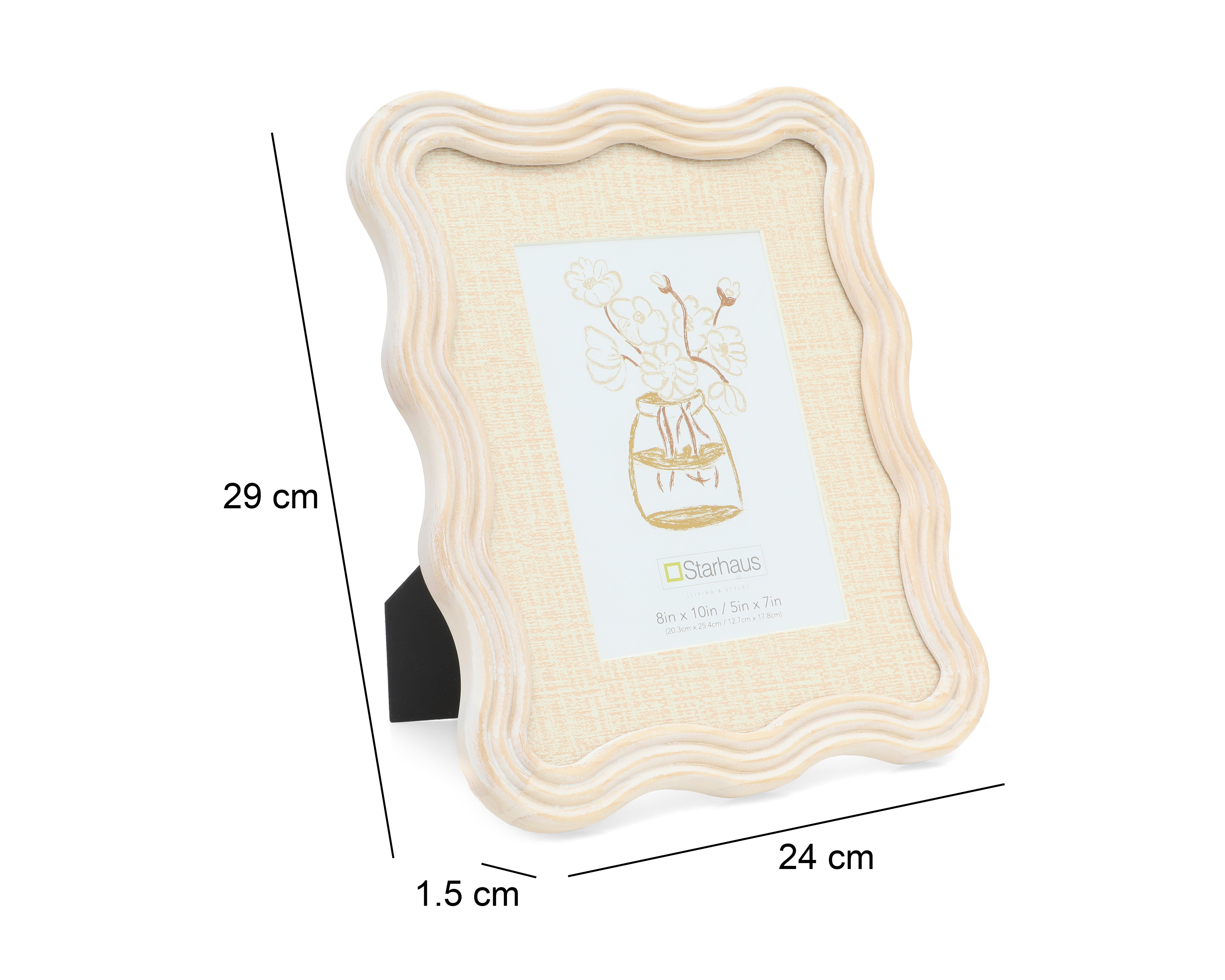 Foto 6 pulgar | Foto 5 | Portarretrato de Madera de Pino Starhaus 5 x 7 Pulgadas