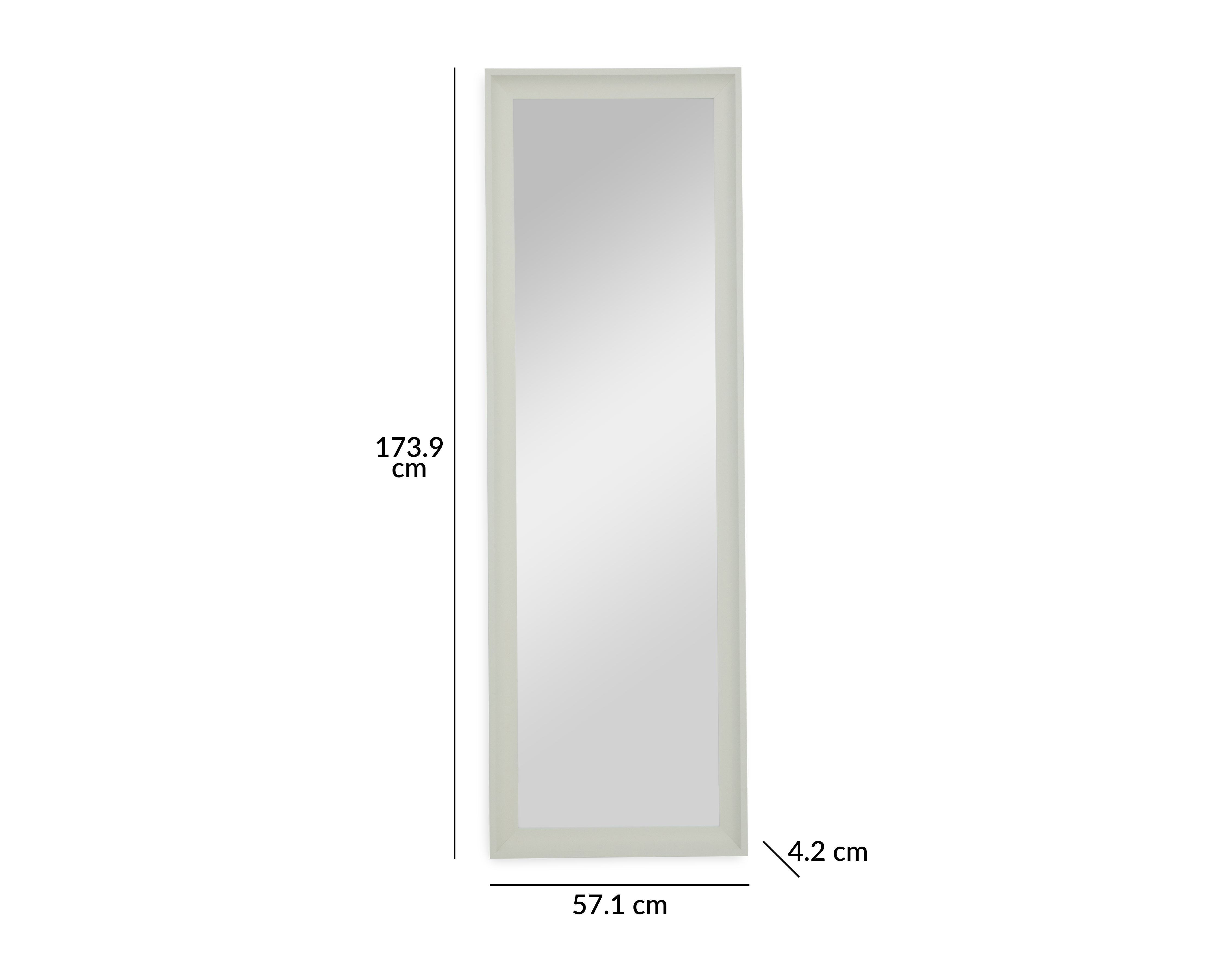 Foto 5 | Foto 5 | Espejo Rectangular Fracto 57.1 x 173.9 cm