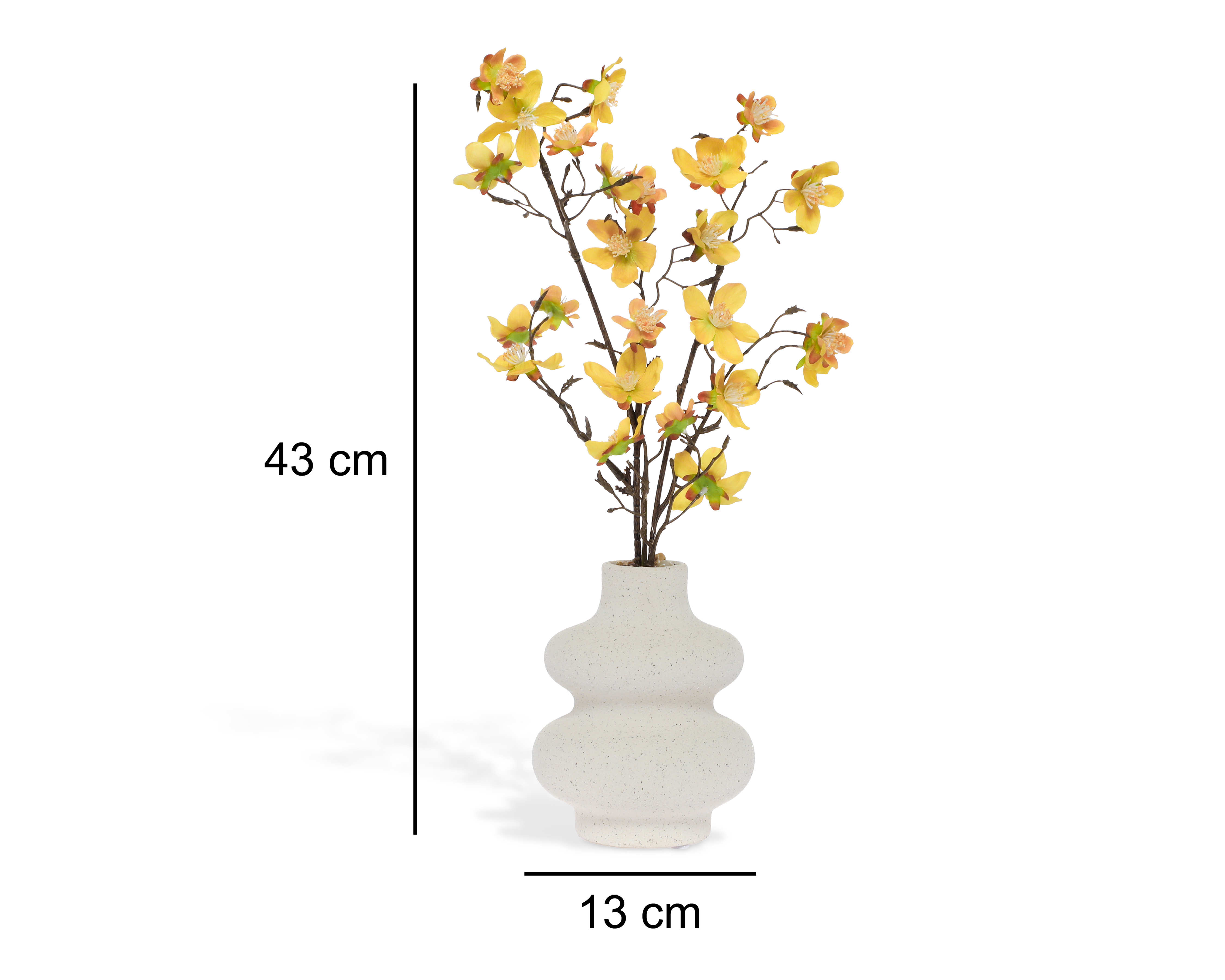 Foto 5 | Foto 5 | Flor de Ciruelo Artificial con Florero Starhaus 43 cm