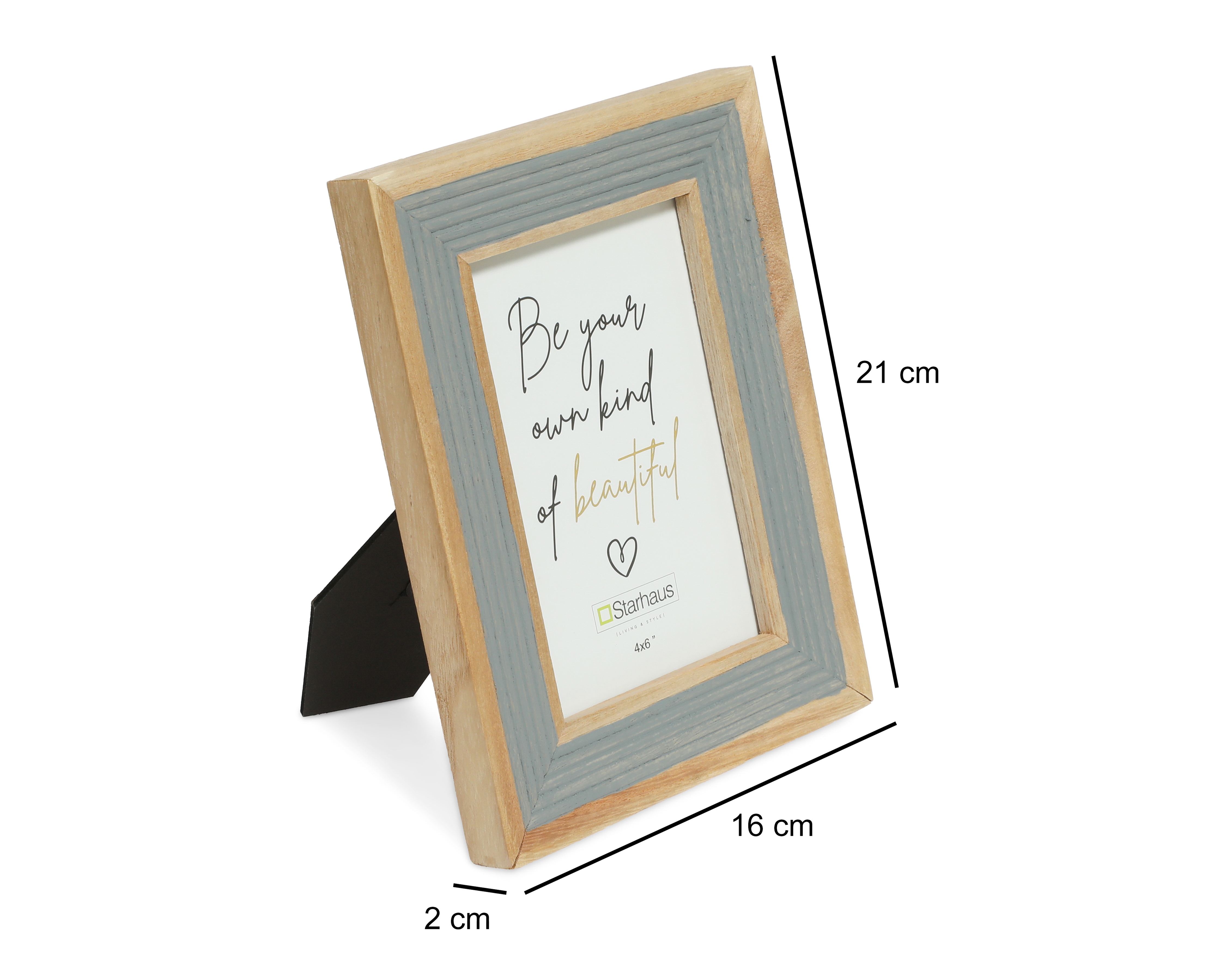 Foto 6 pulgar | Foto 5 | Portarretrato de Madera Starhaus 4 x 6 Pulgadas