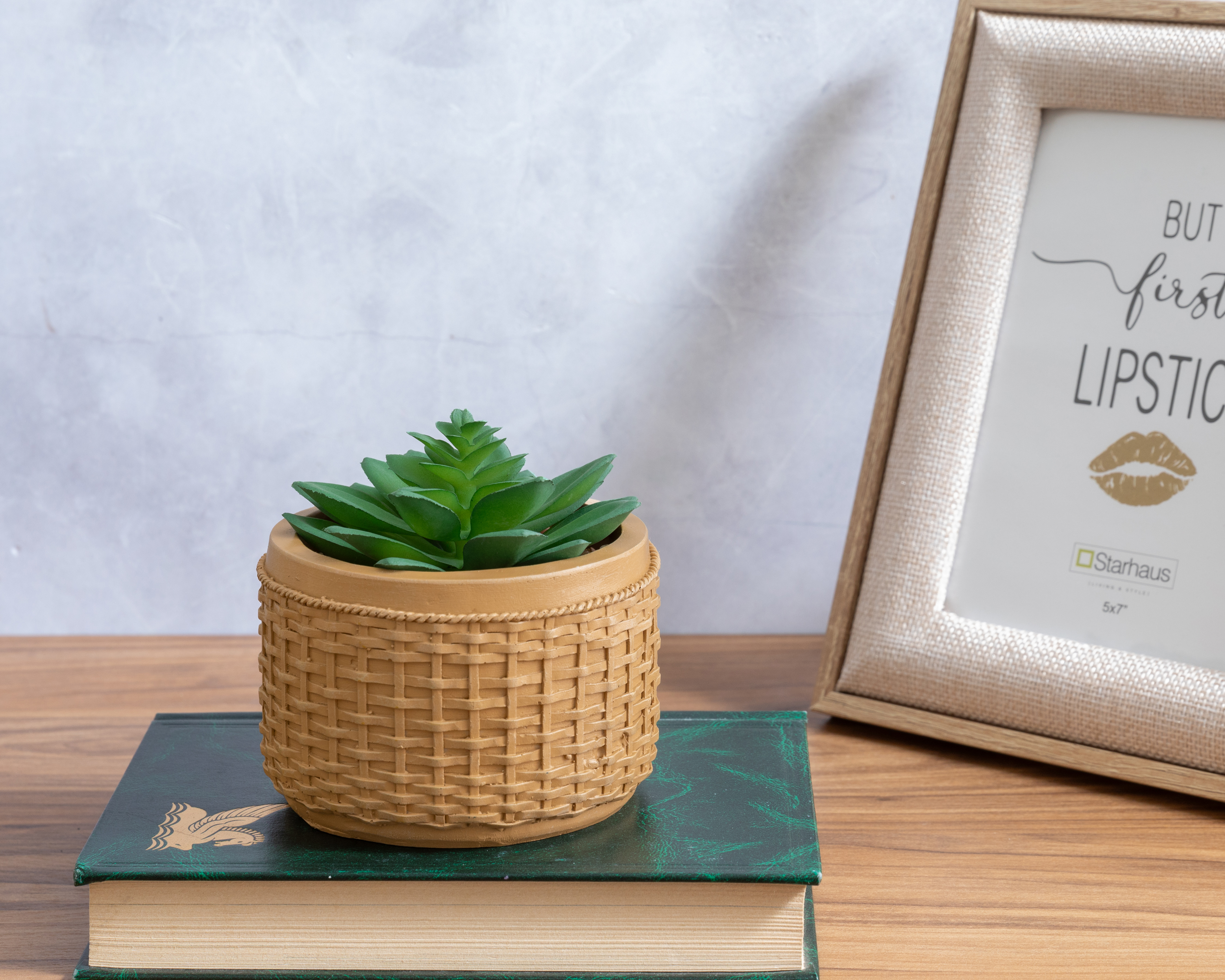 Foto 5 pulgar | Foto 4 | Suculenta Artificial con Maceta Starhaus 10.5 cm