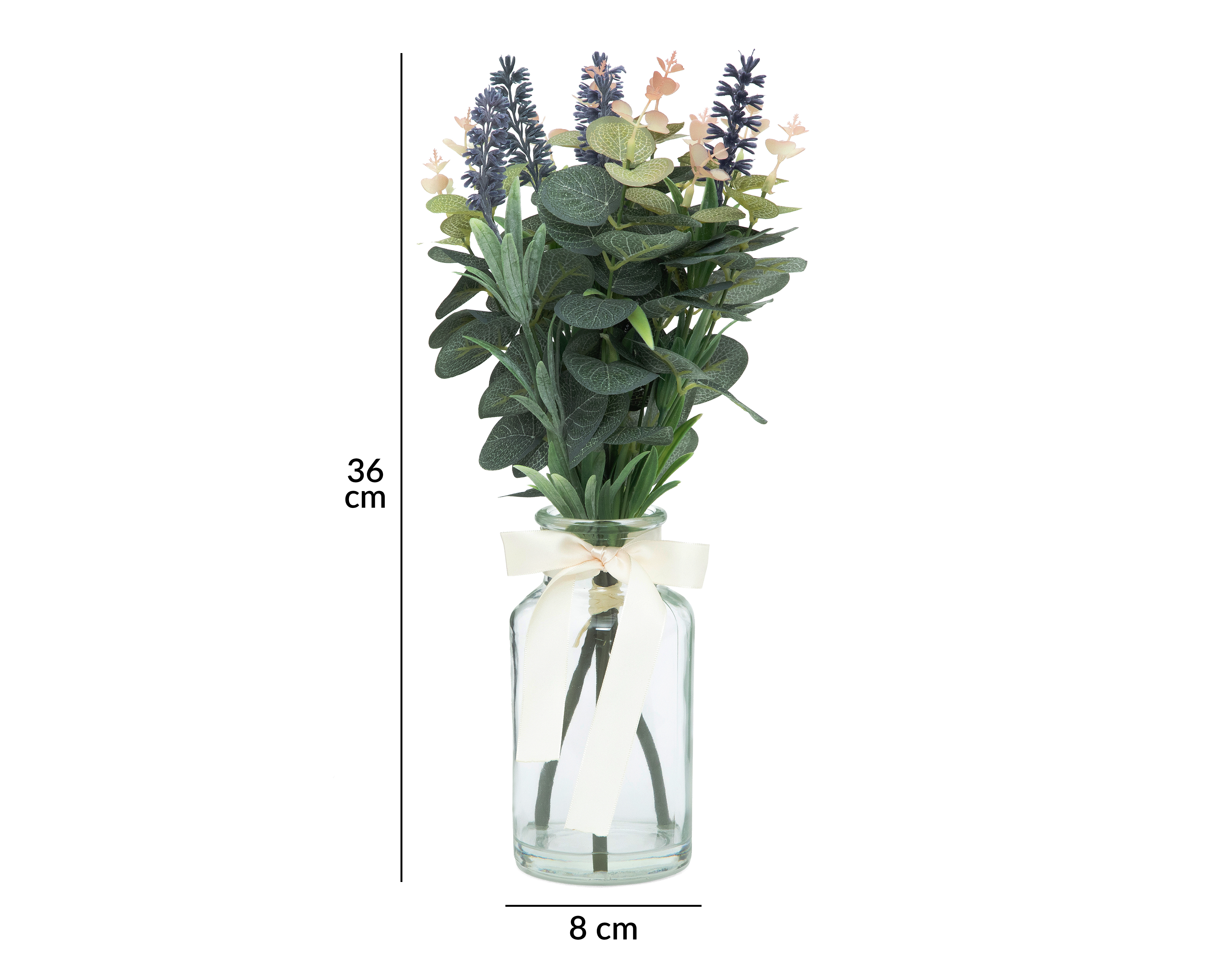 Foto 5 | Foto 5 | Lavanda Artificial con Florero Starhaus 36 cm