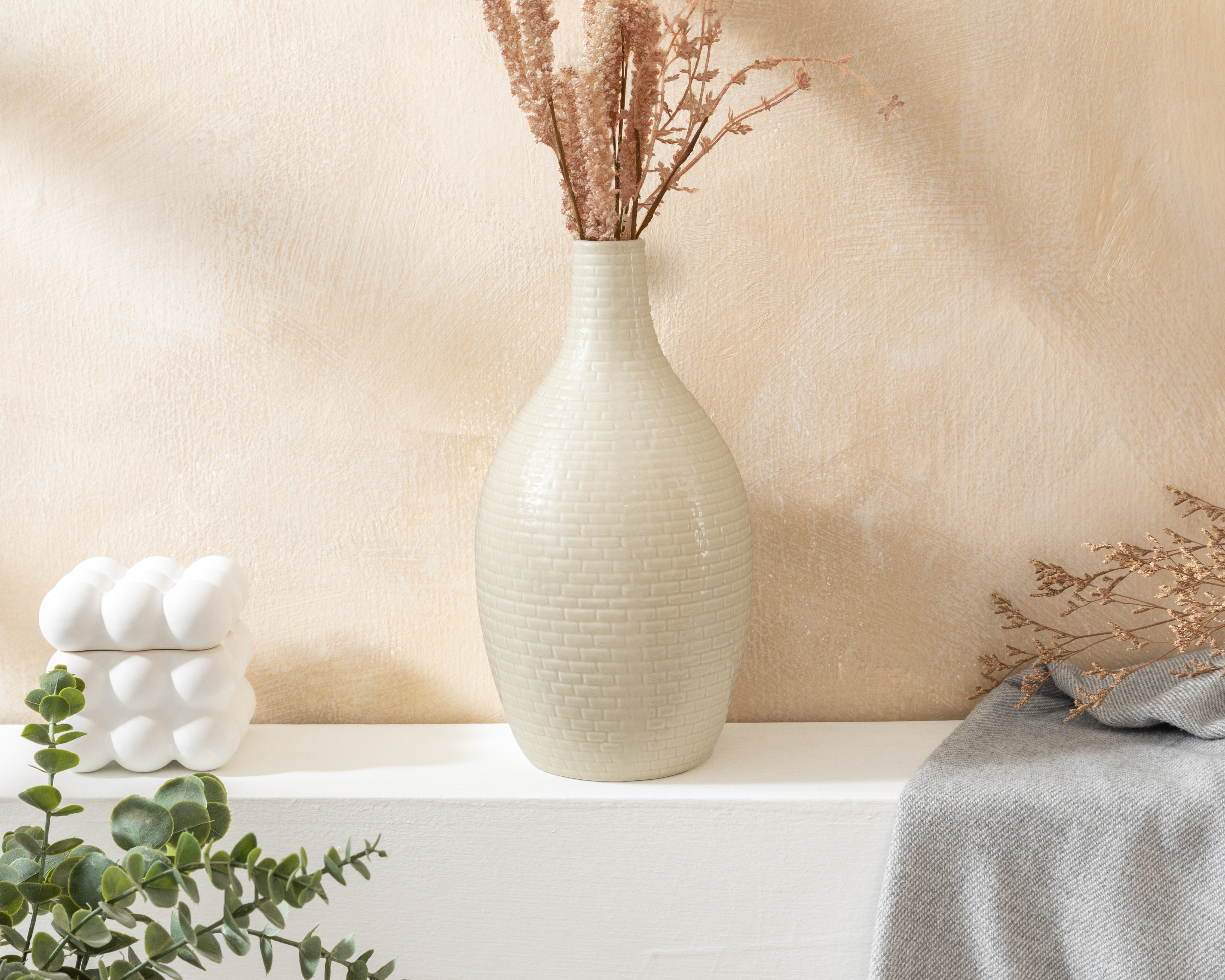 Foto 4 | Foto 4 | Jarrón de Cerámica Starhaus Blanch