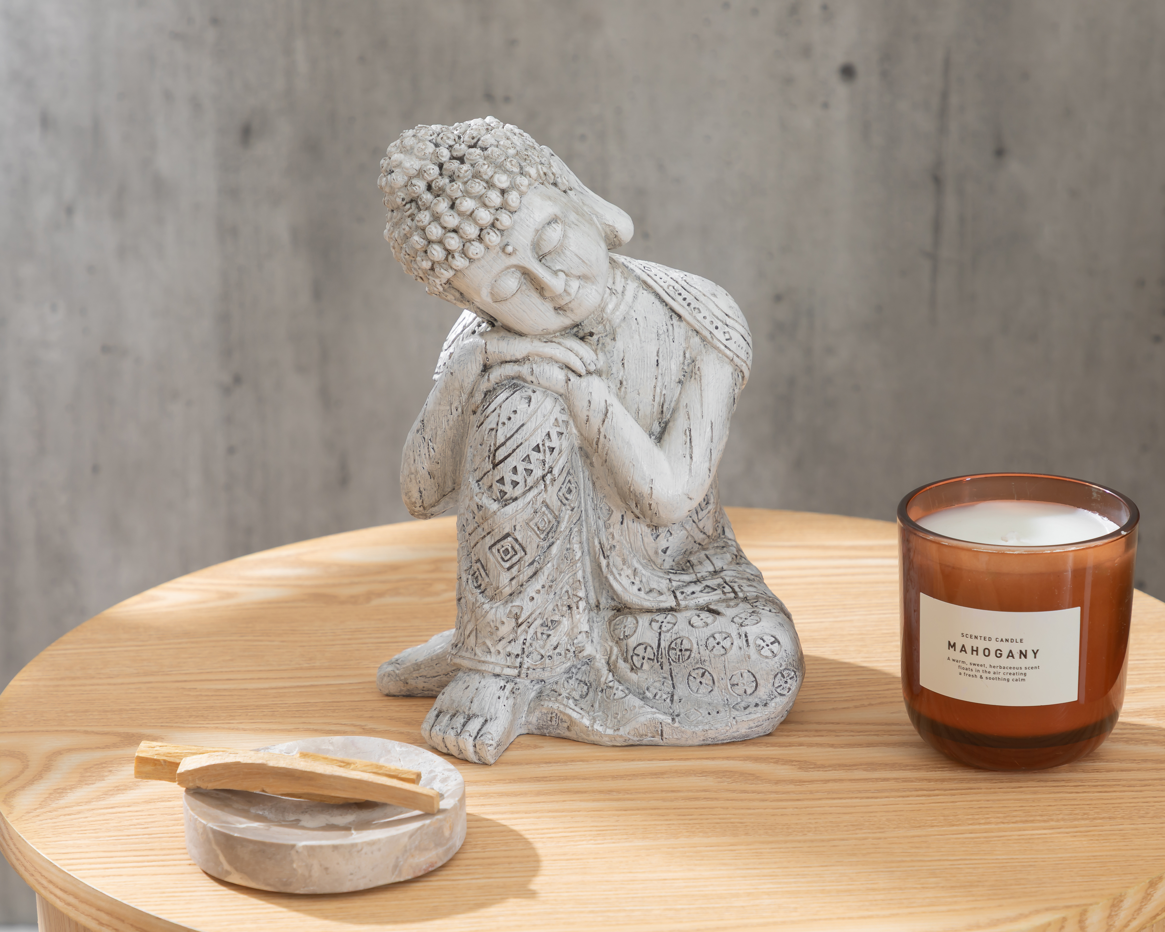 Foto 6 pulgar | Foto 5 | Figura Decorativa Buda Despertar de Poliresina