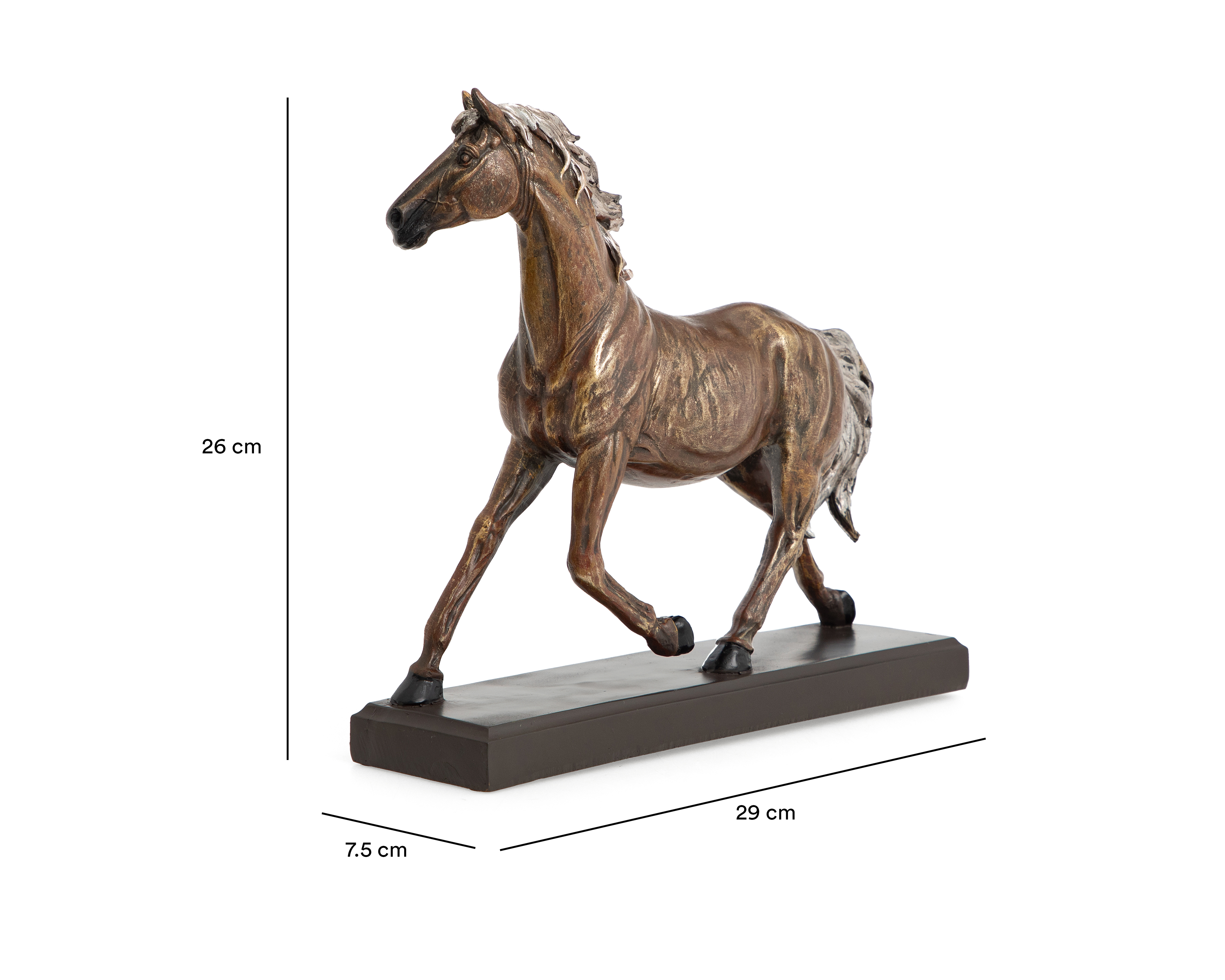 Foto 7 pulgar | Foto 6 | Escultura de Caballo Rennys de Poliresina