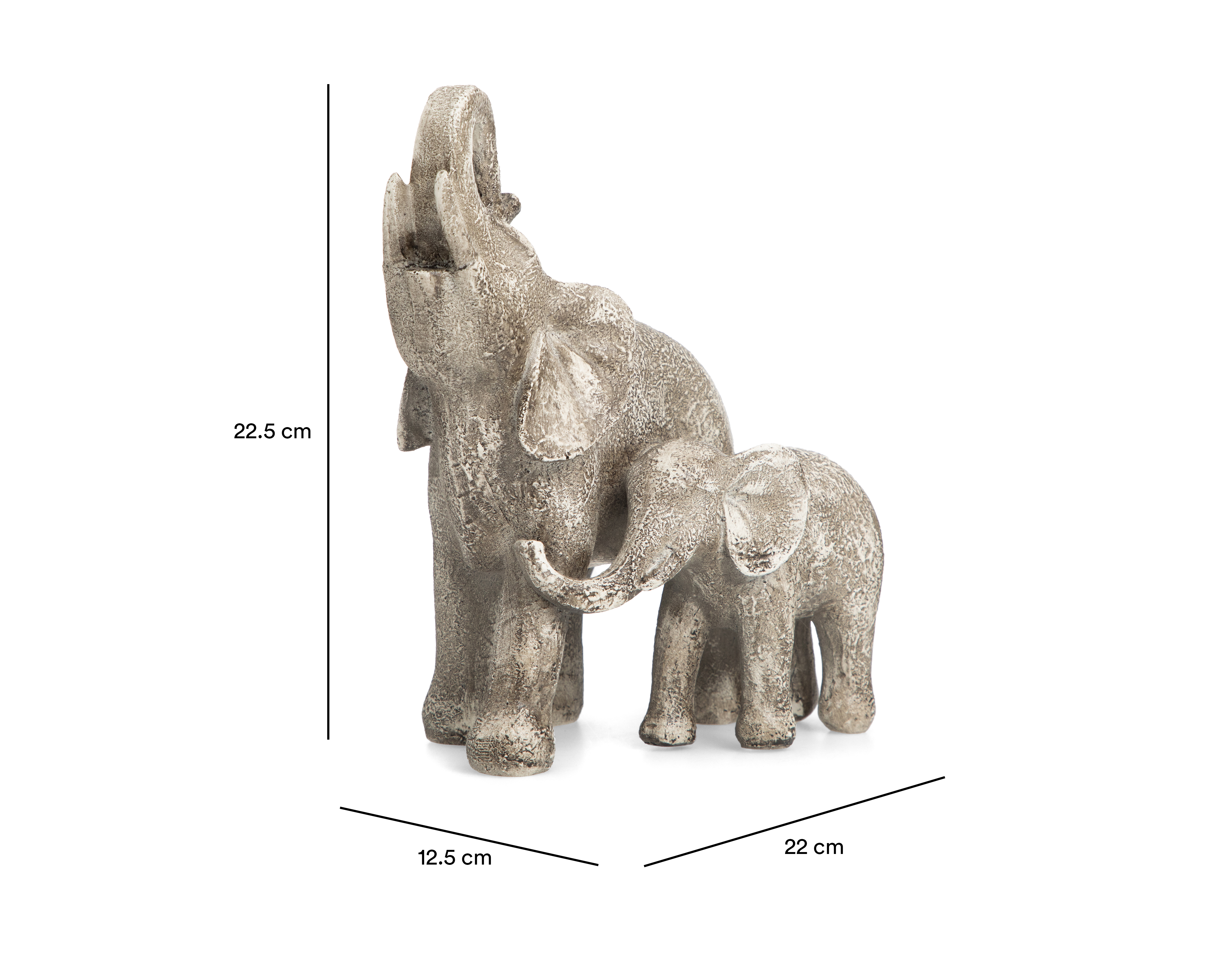 Foto 7 pulgar | Foto 6 | Figura Decorativa Elefantes Oskar Y de Resina