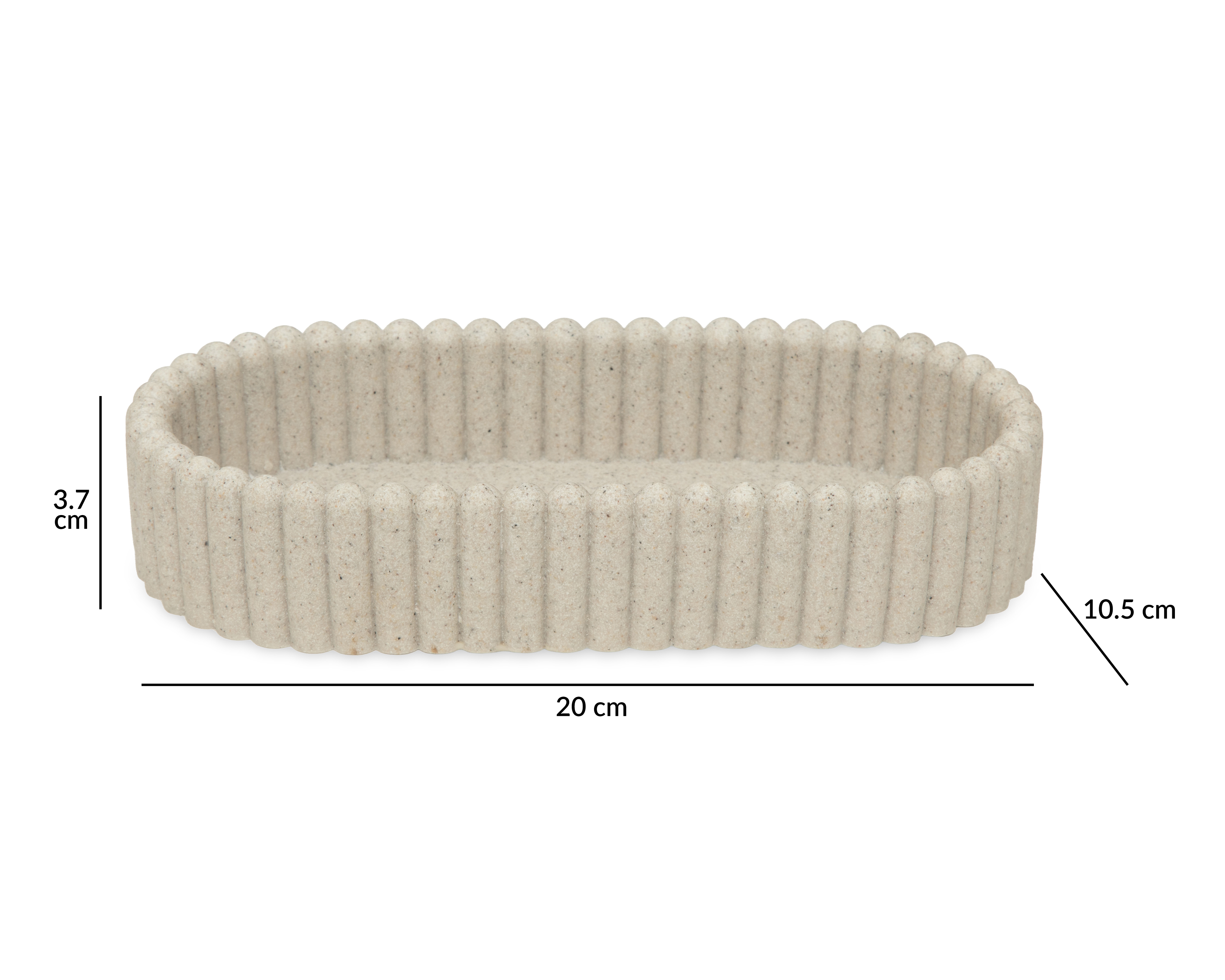 Foto 6 pulgar | Foto 5 | Charola Decorativa Ovalada Dustin de Resina