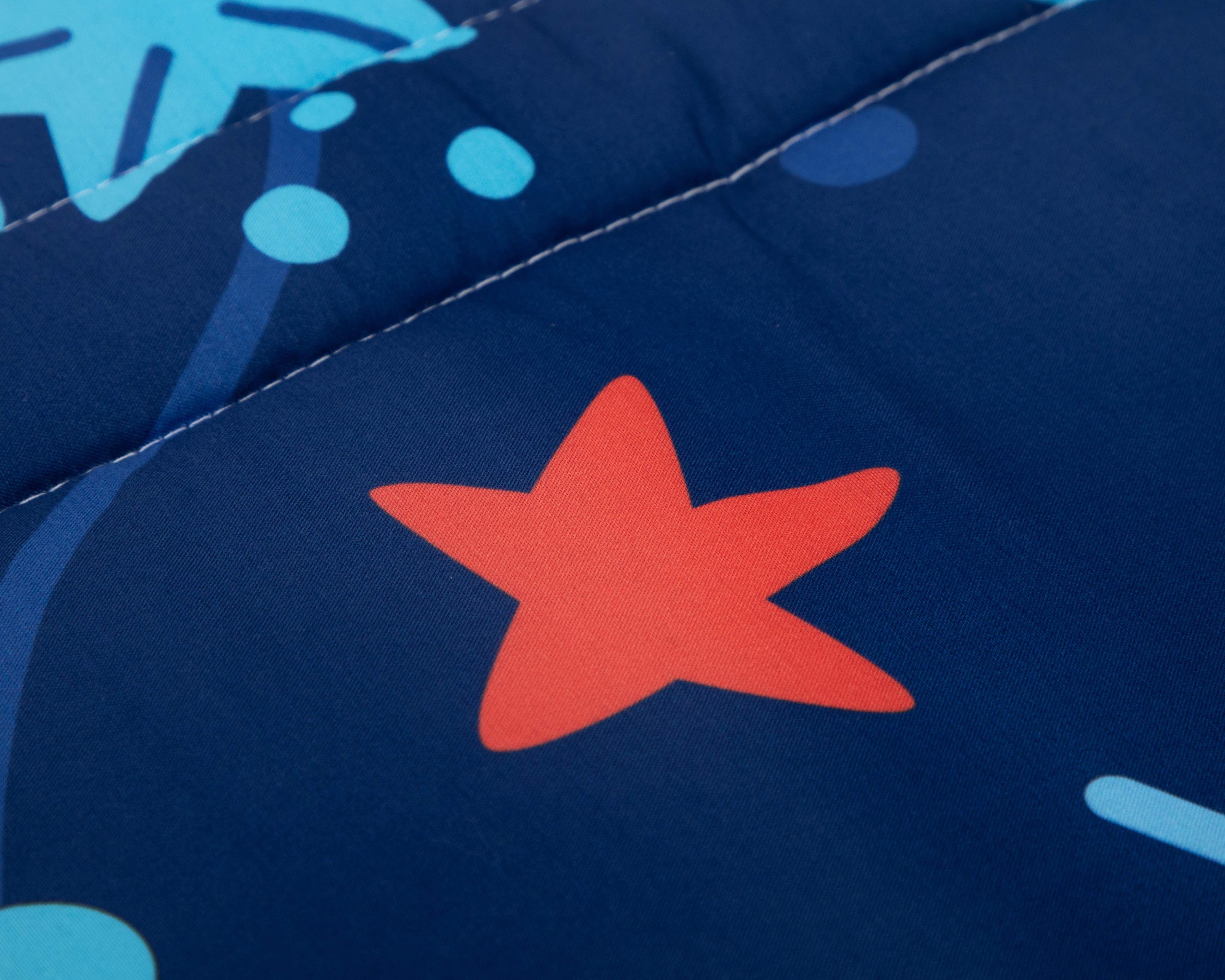 Foto 4 pulgar | Foto 3 | Edredón Individual con Funda para Almohada Starhaus Space Azul 2 Piezas