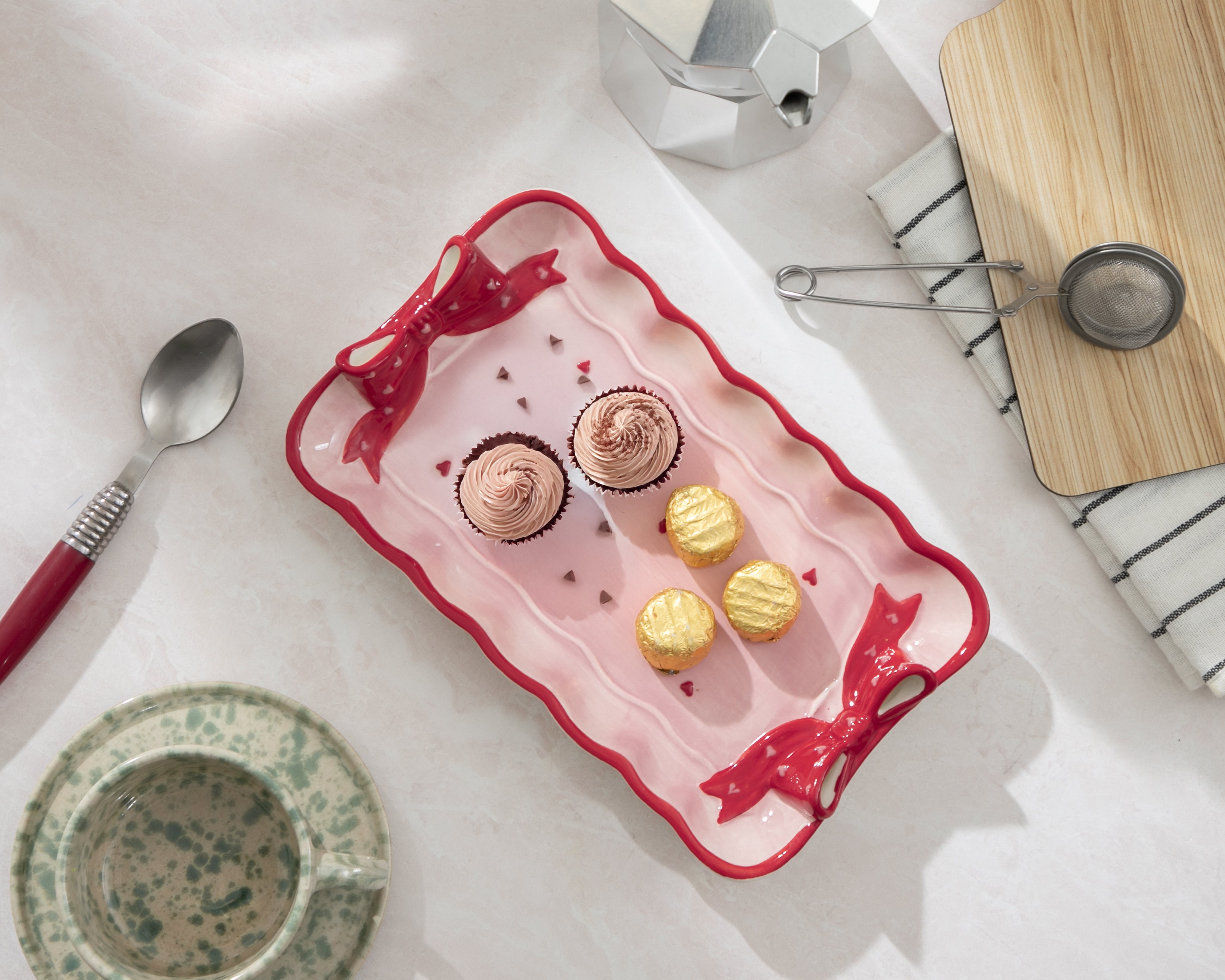 Foto 5 pulgar | Foto 4 | Charola Decorativa Rectangular Janine de Cerámica