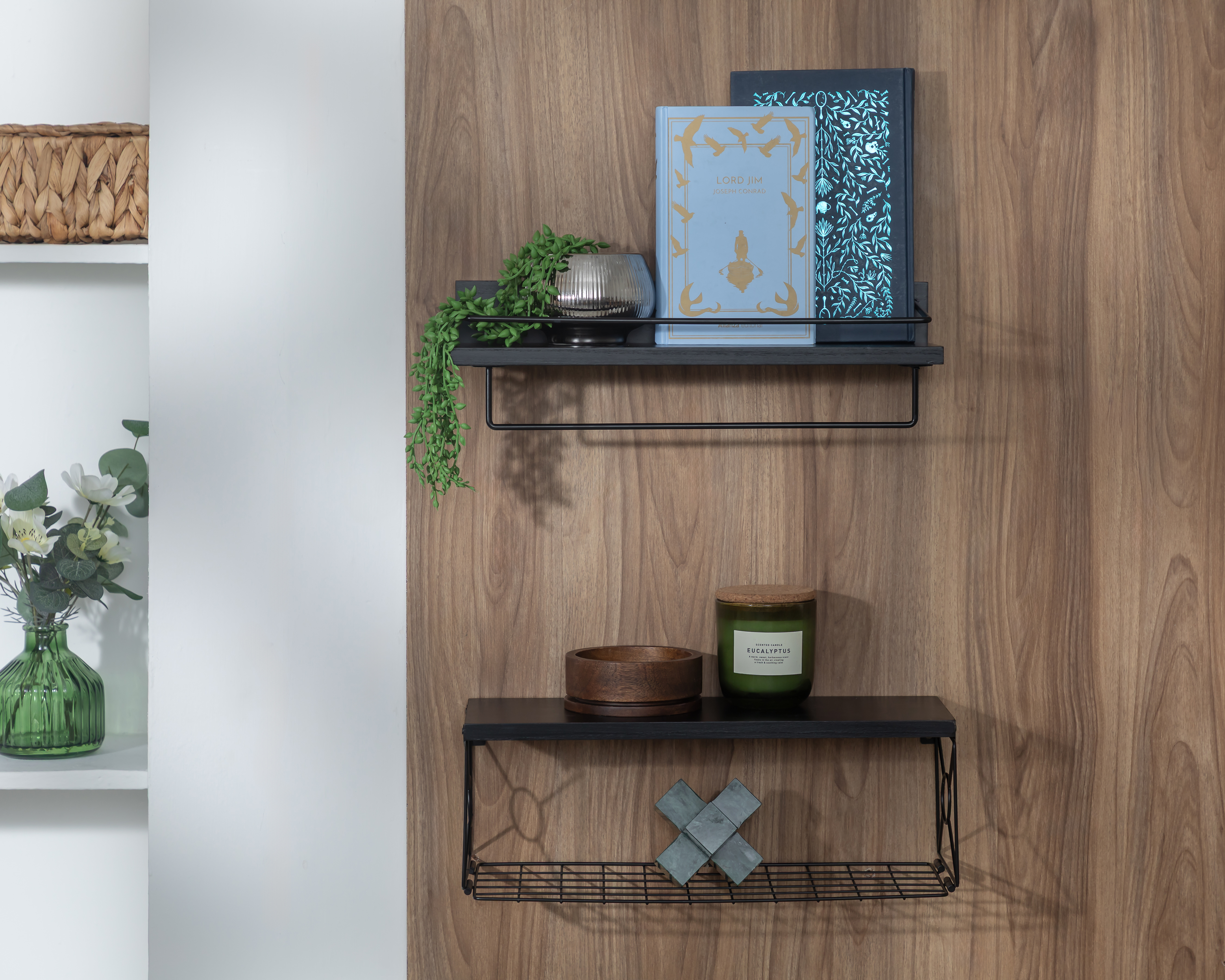 Foto 2 pulgar | Foto 1 | Repisas de Madera Starhaus 2 Piezas