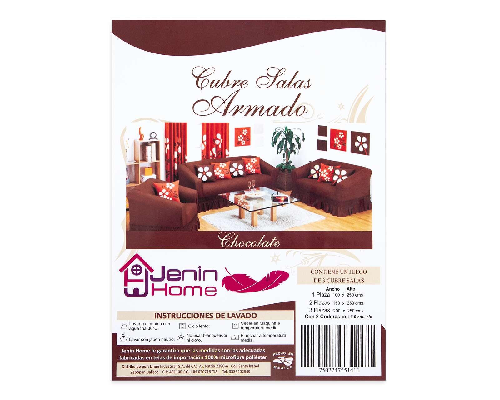 Cubresalas Jenin Home Gris 3 Piezas