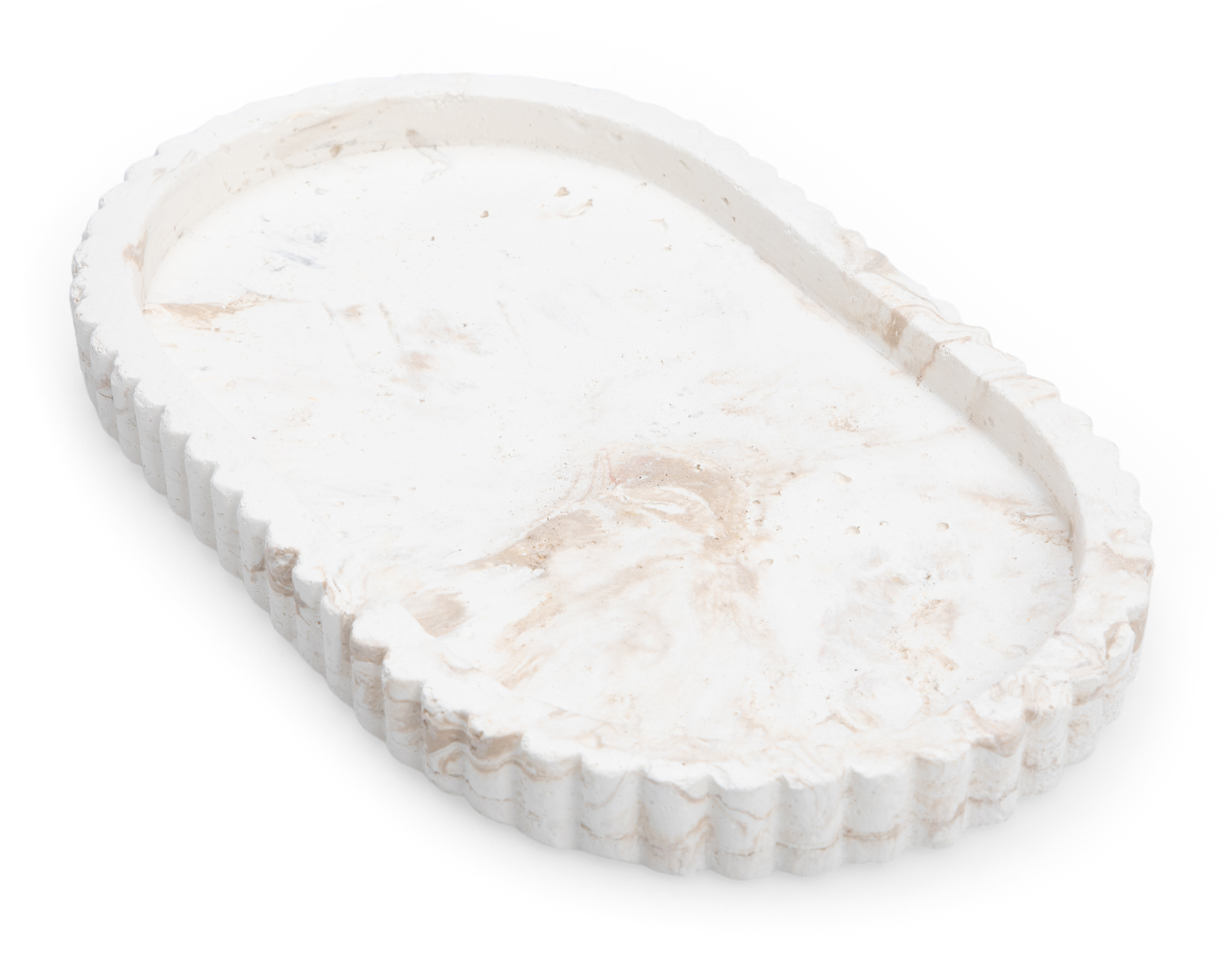 Foto 2 pulgar | Foto 1 | Charola Decorativa Ovalada Fatima de Cemento