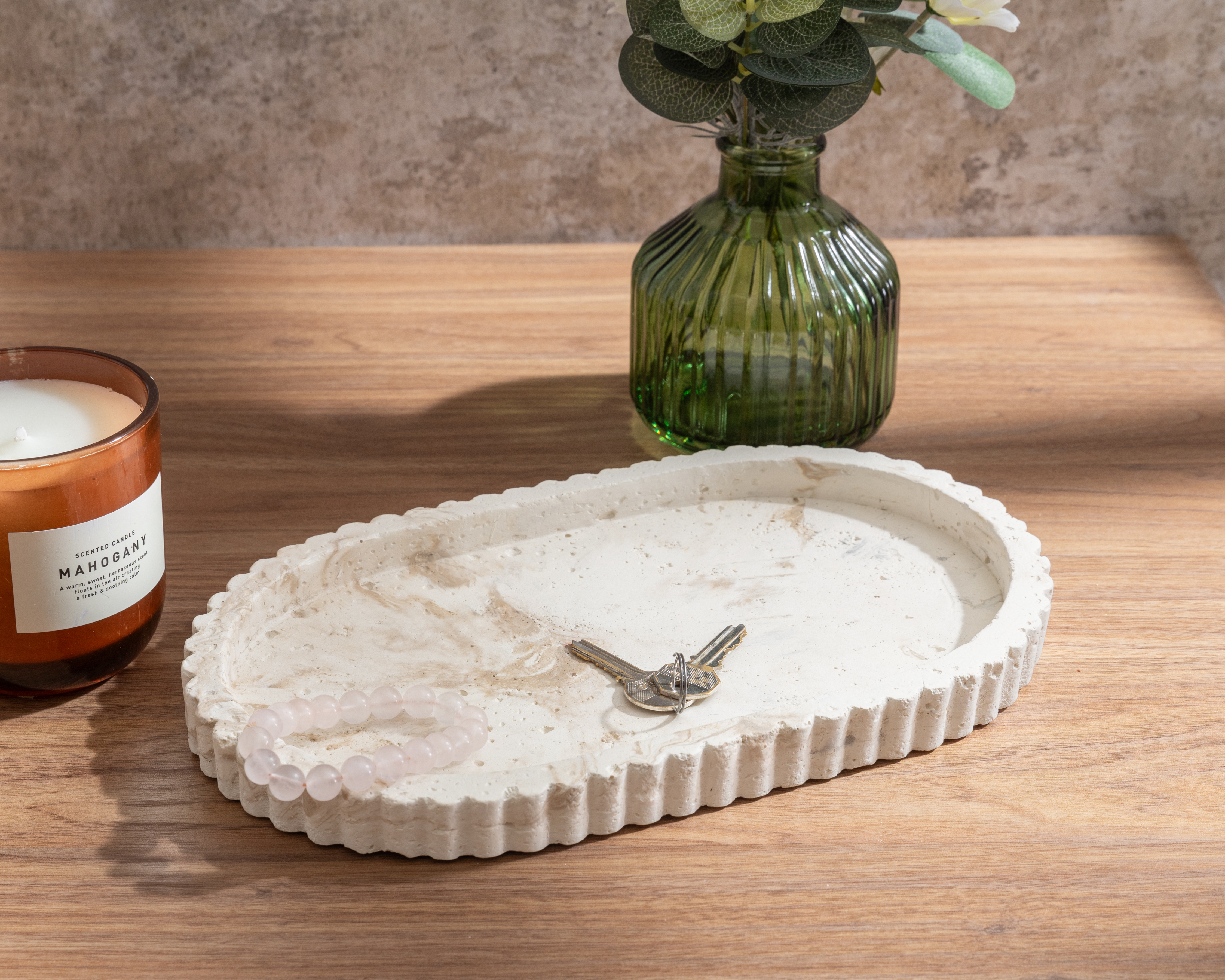 Foto 5 pulgar | Foto 4 | Charola Decorativa Ovalada Fatima de Cemento