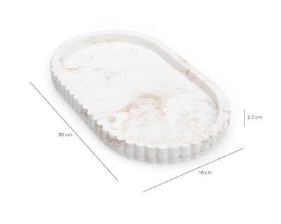 Foto 5 | Foto 5 | Charola Decorativa Ovalada Fatima de Cemento