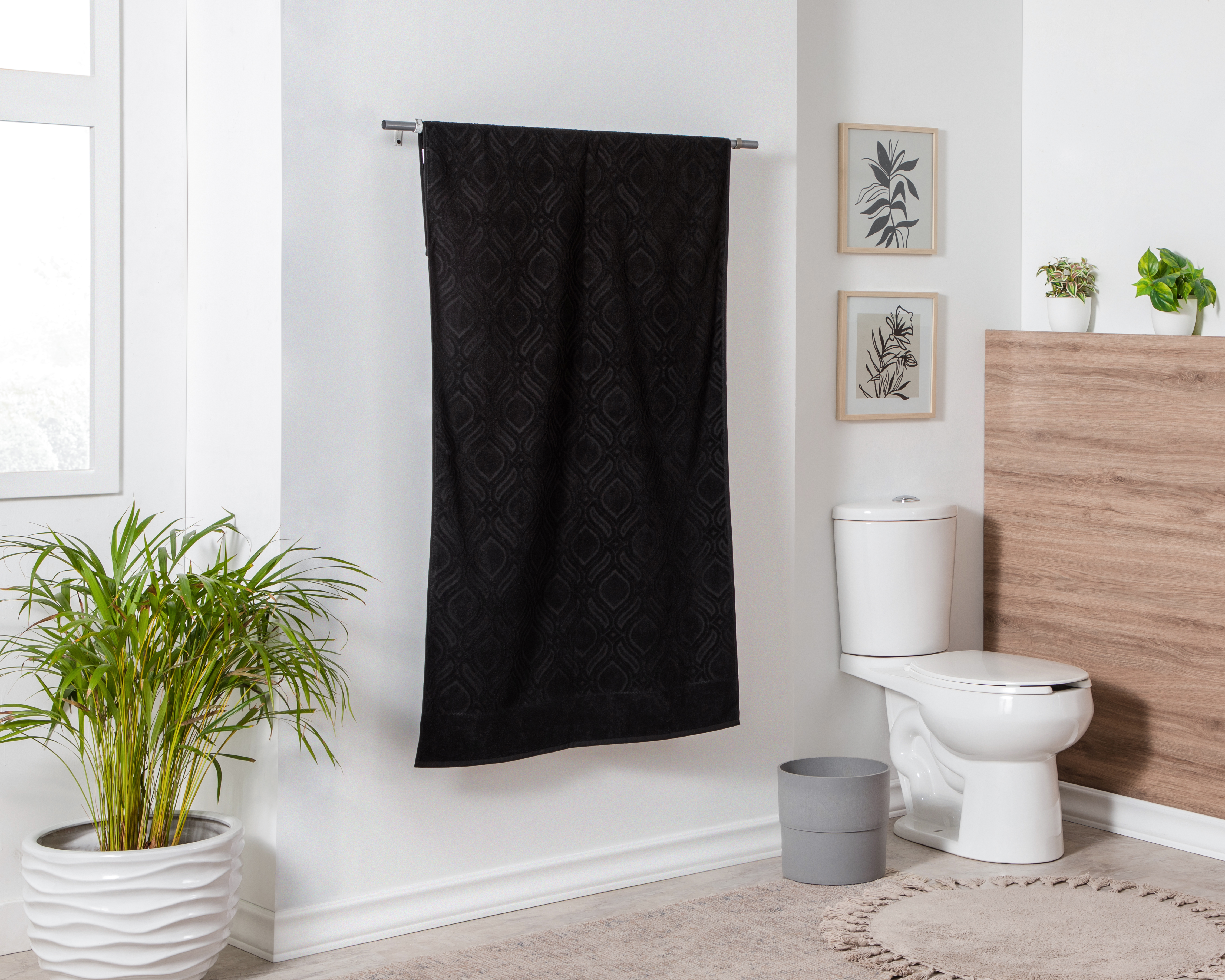 Foto 5 pulgar | Foto 4 | Toalla de Medio Baño Carey Negro