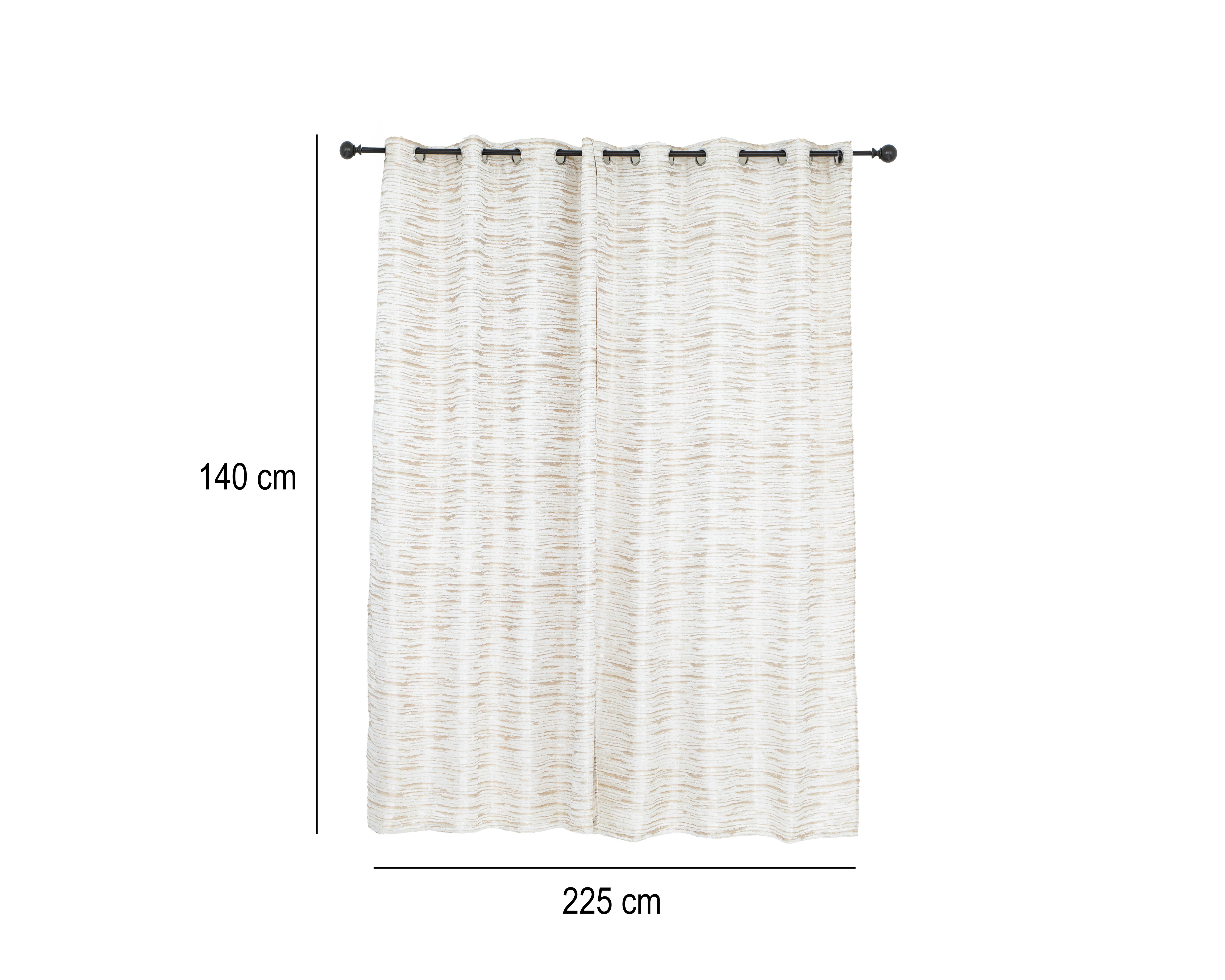 Foto 5 | Foto 5 | Cortinas Classy 140 x 225 cm Dorado