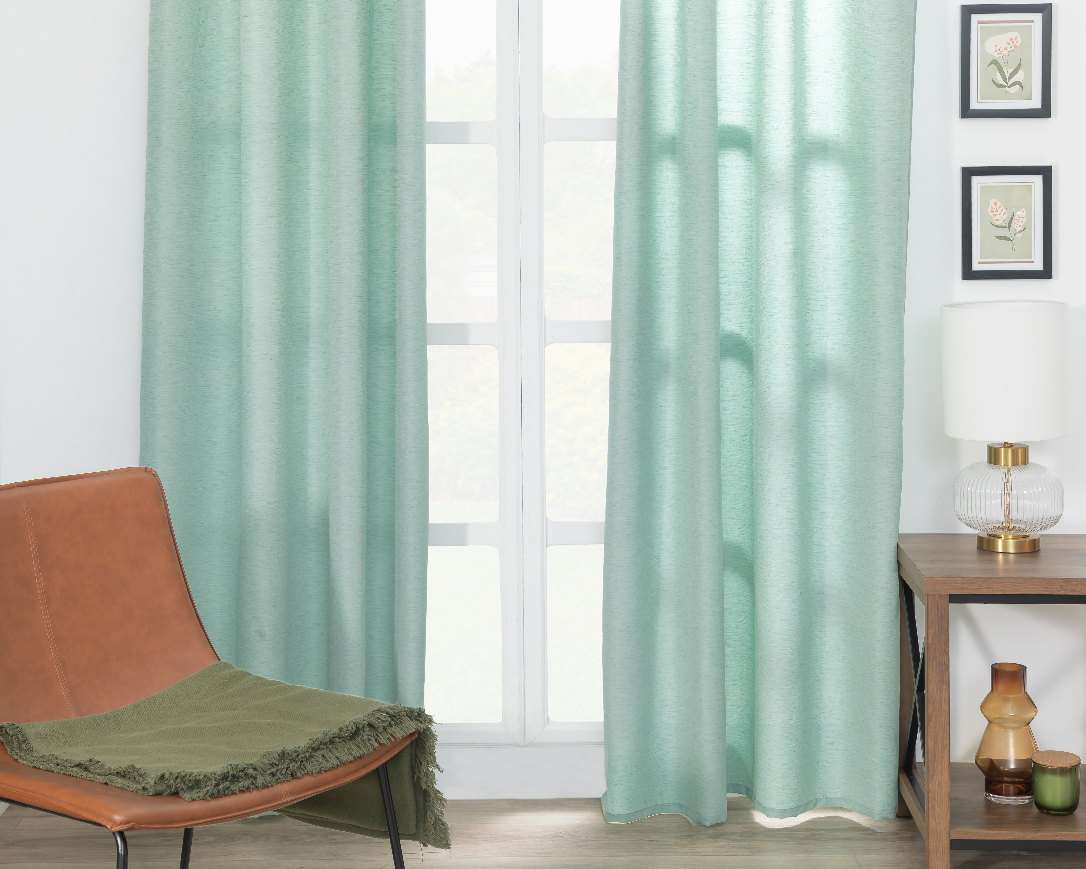 Foto 1 | Foto 1 | Cortina Aventurina 140 x 225 cm Menta