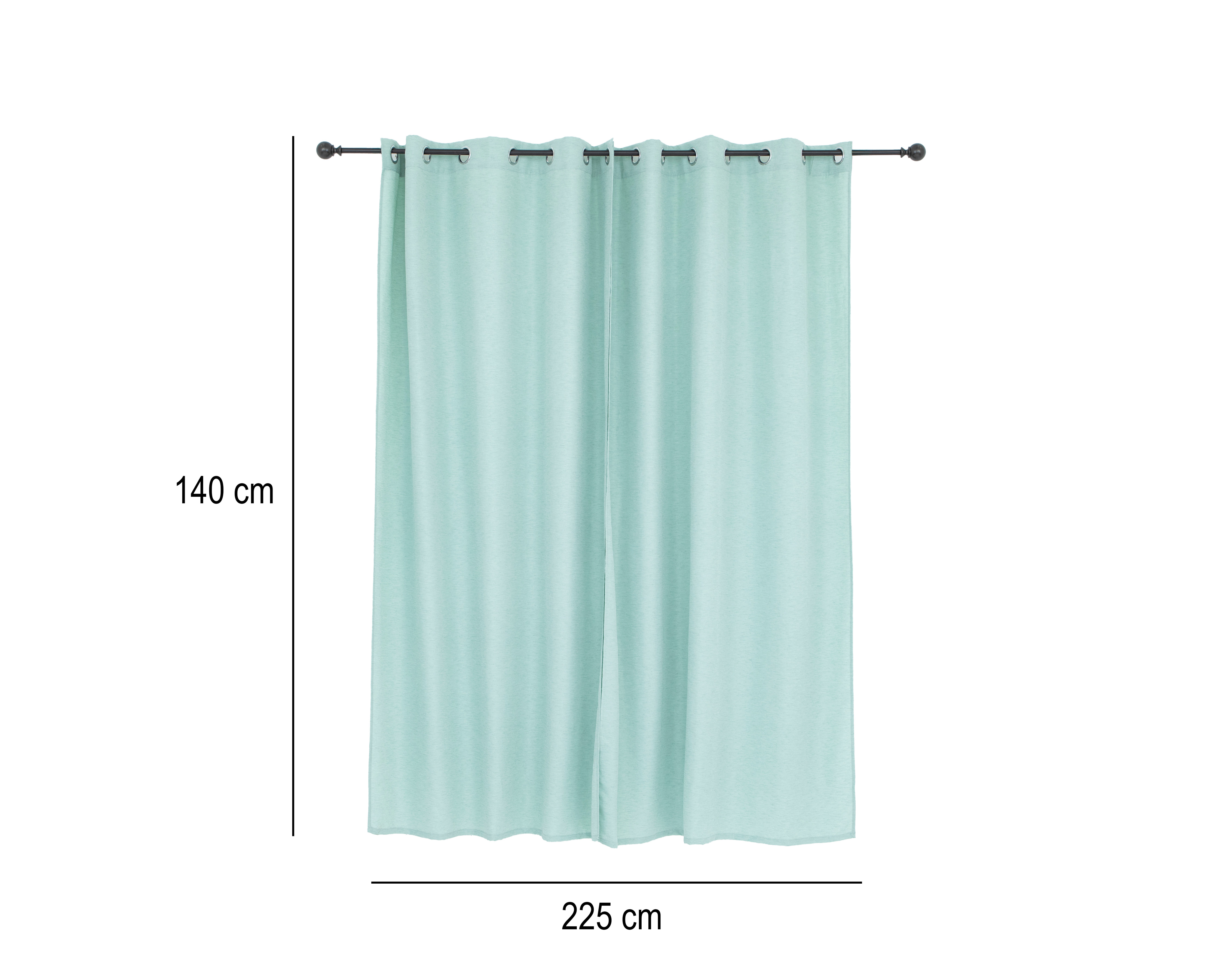 Foto 5 | Foto 5 | Cortina Aventurina 140 x 225 cm Menta