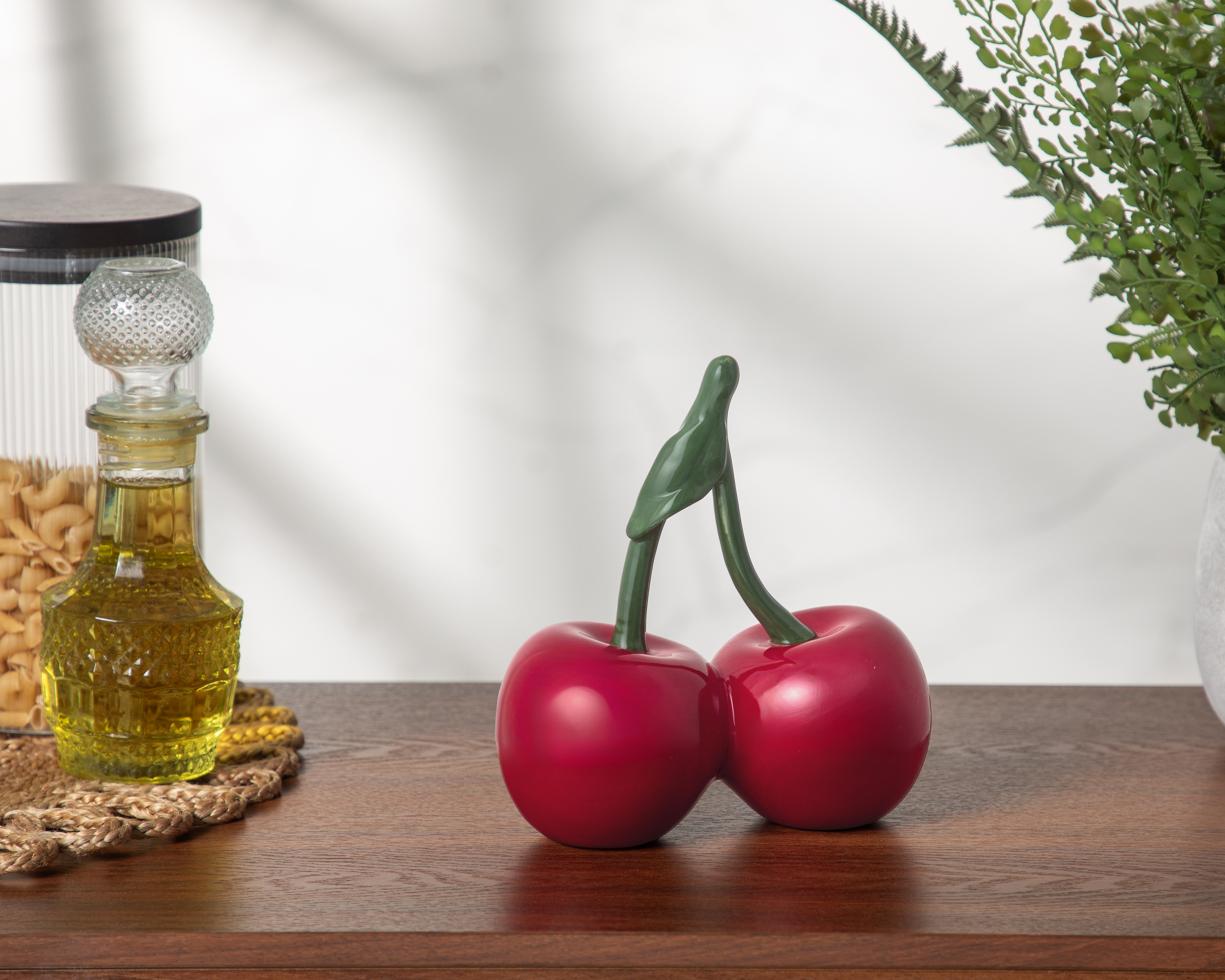 Foto 5 pulgar | Foto 4 | Figura Decorativa Cerezas Herries de Cerámica