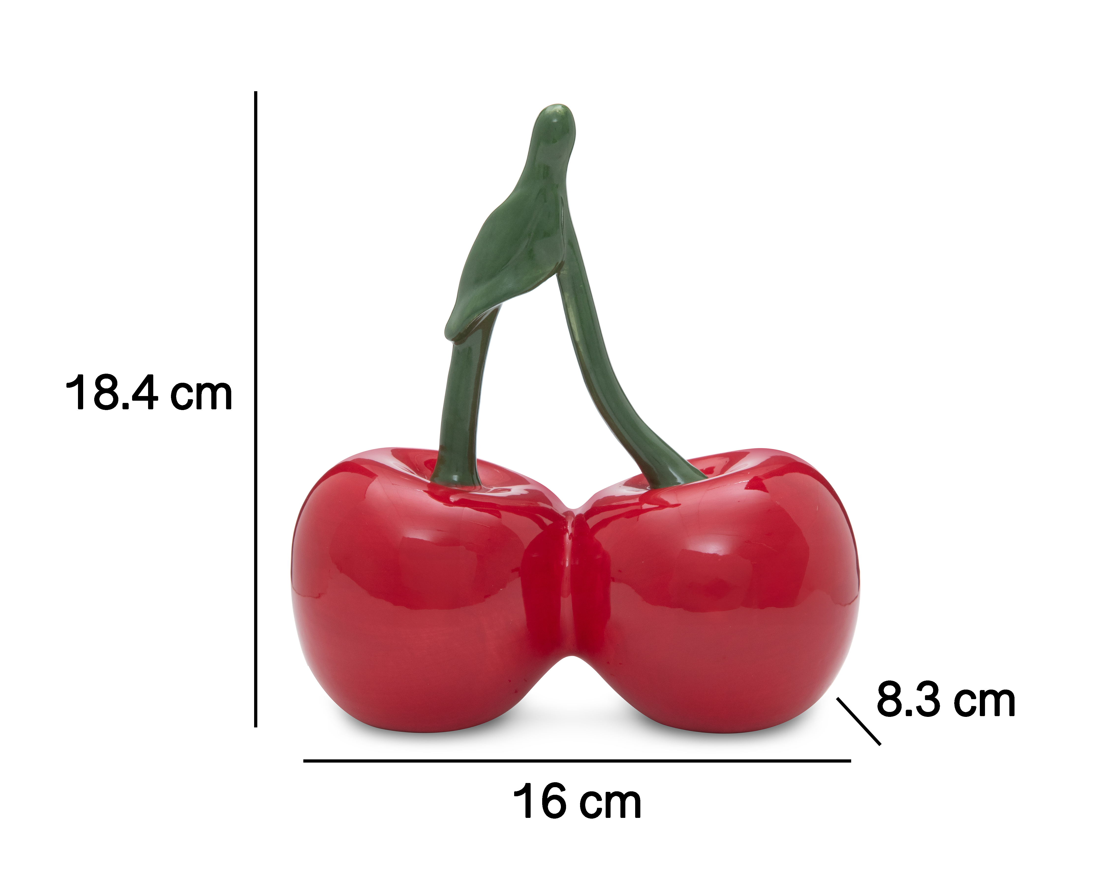 Foto 6 pulgar | Foto 5 | Figura Decorativa Cerezas Herries de Cerámica