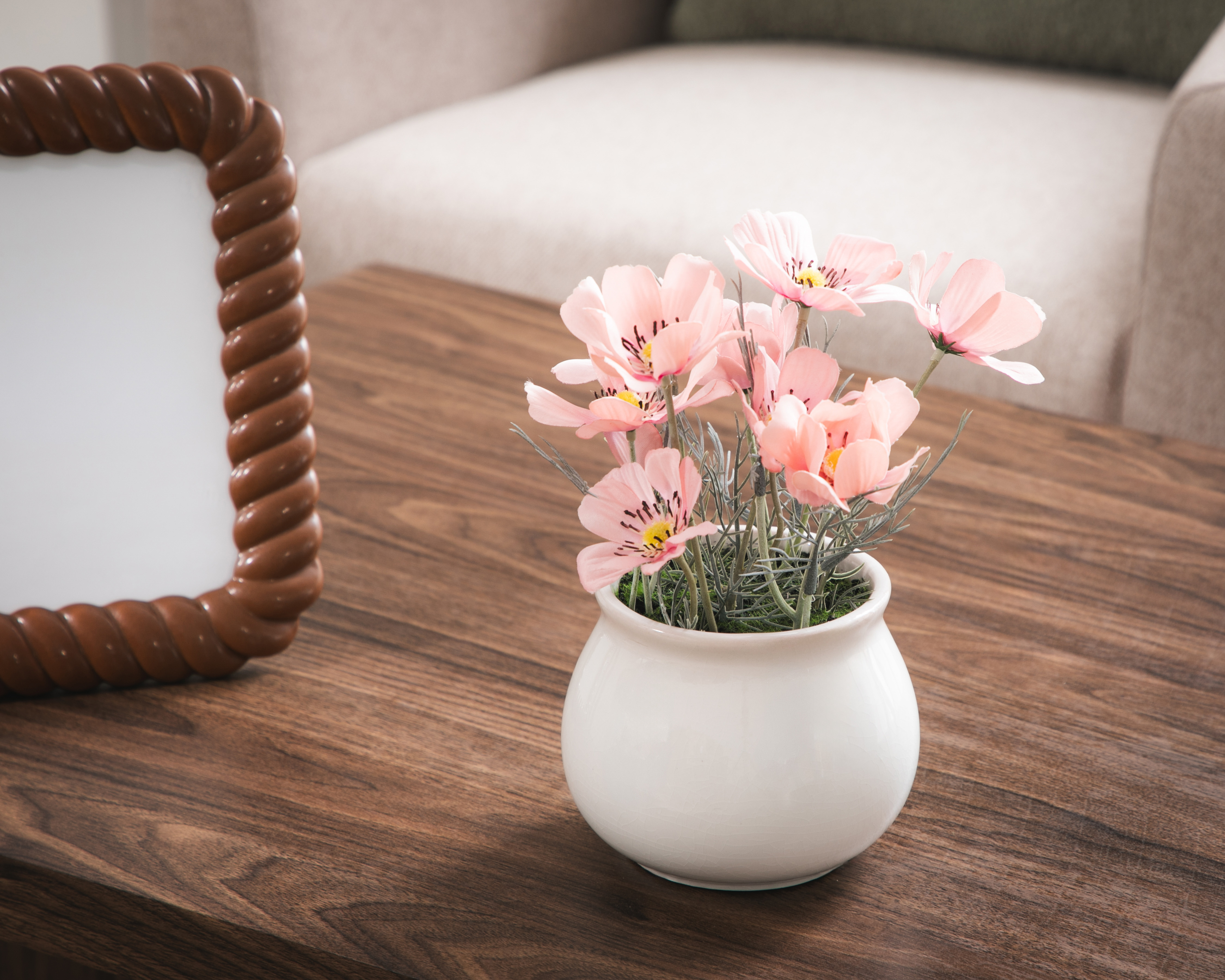 Foto 5 pulgar | Foto 4 | Crisantemo Artificial con Maceta Starhaus 24 cm