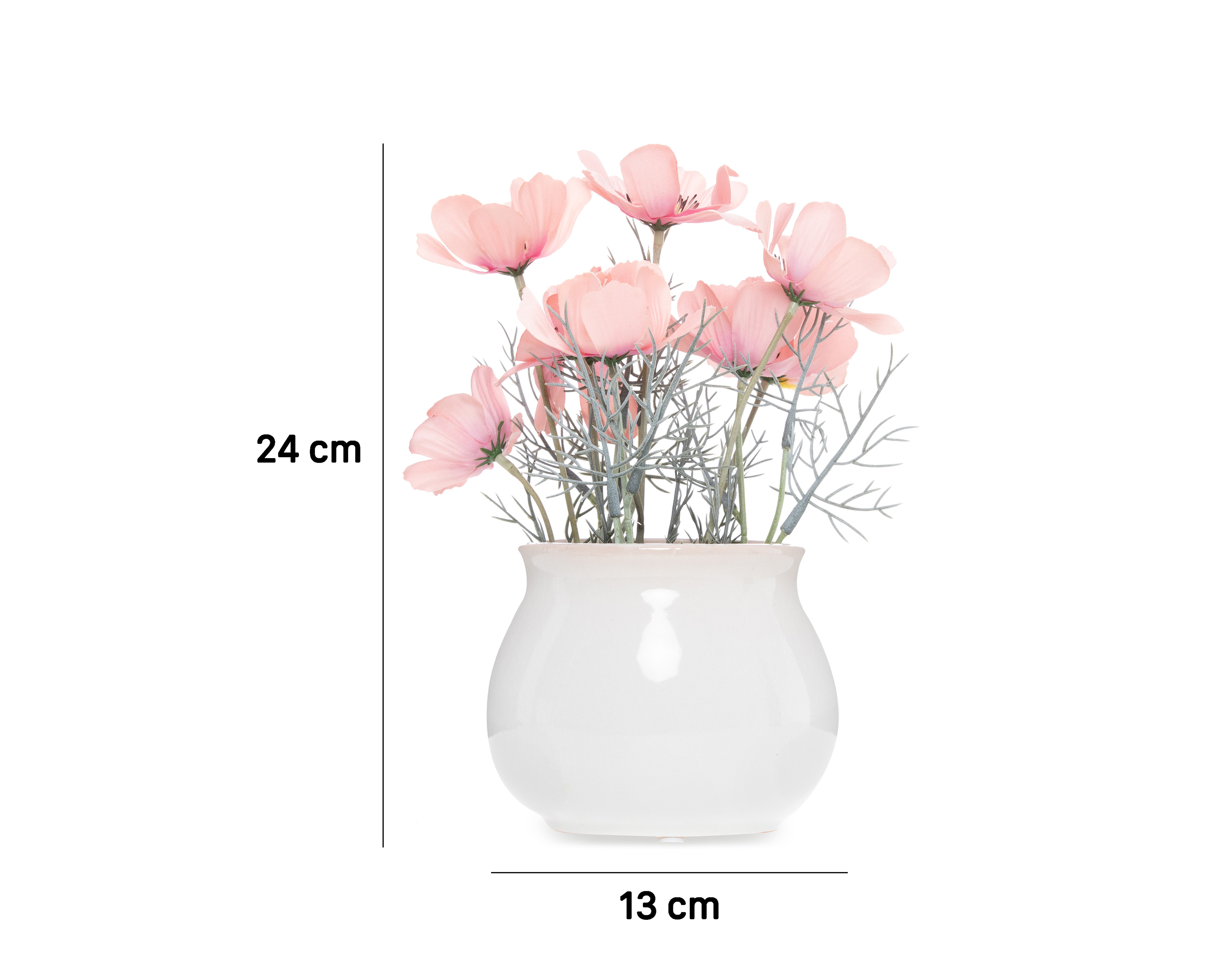 Foto 6 pulgar | Foto 5 | Crisantemo Artificial con Maceta Starhaus 24 cm