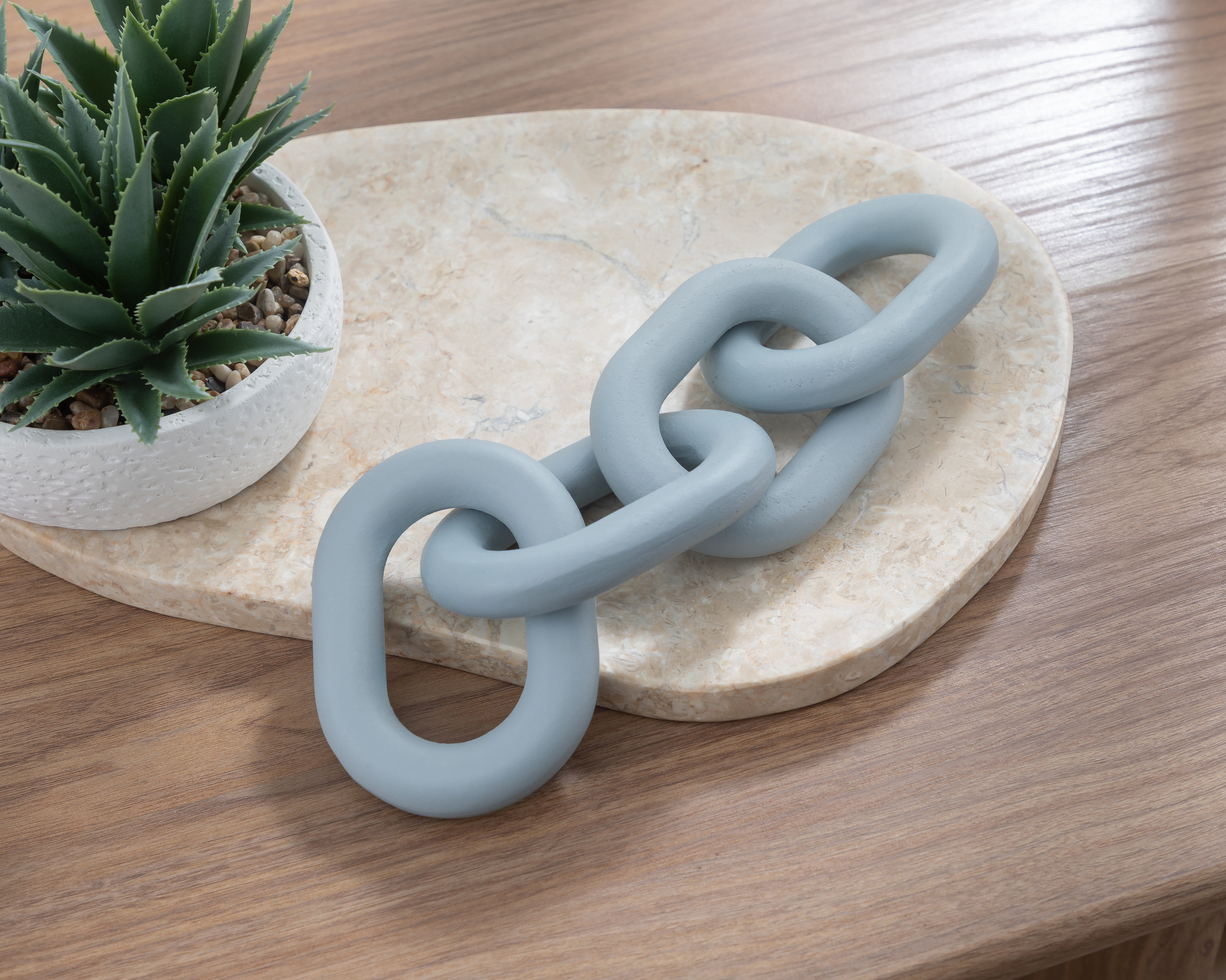 Foto 6 pulgar | Foto 5 | Escultura de Eslabones Chain de Madera