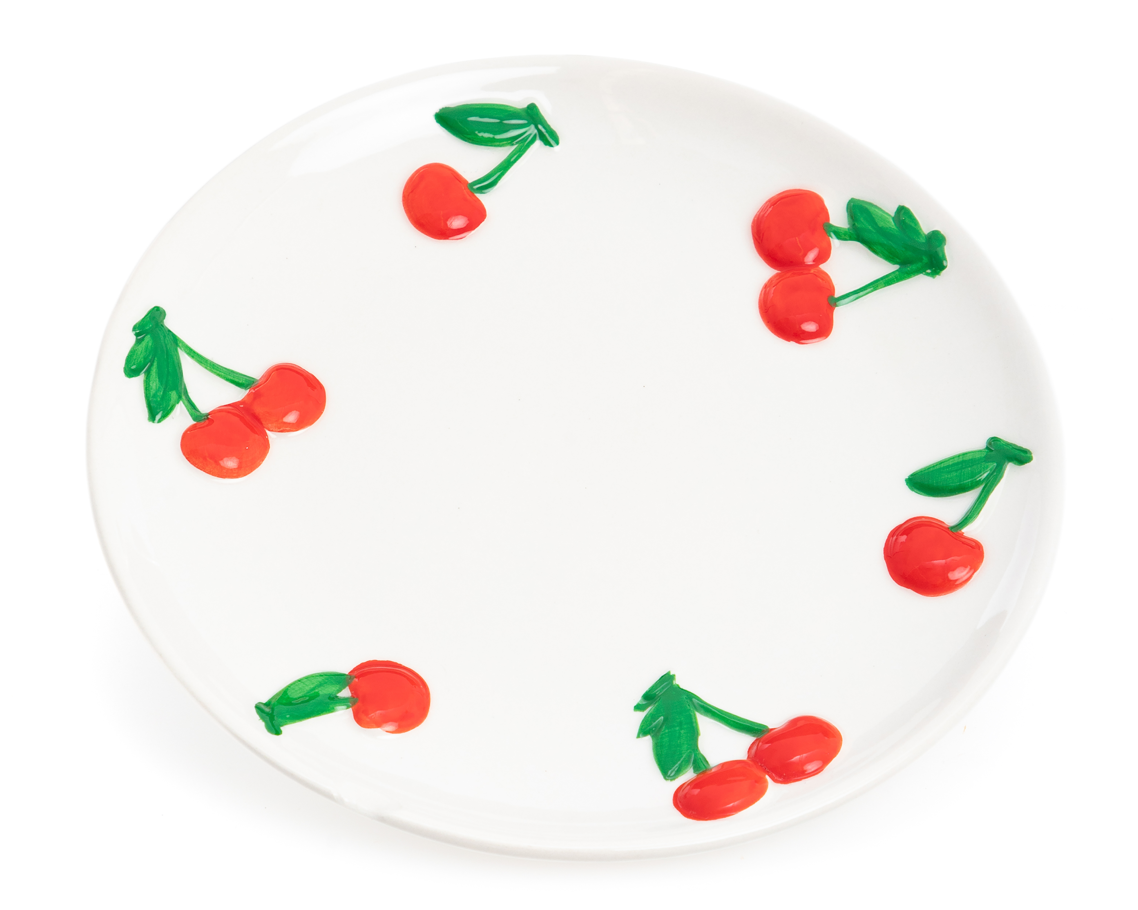 Plato Plano de Cerámica Blanco