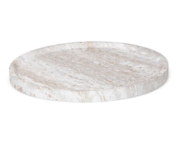 Charola Decorativa Redonda Ossis de Madera