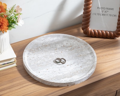 Foto 4 | Foto 4 | Charola Decorativa Redonda Ossis de Madera