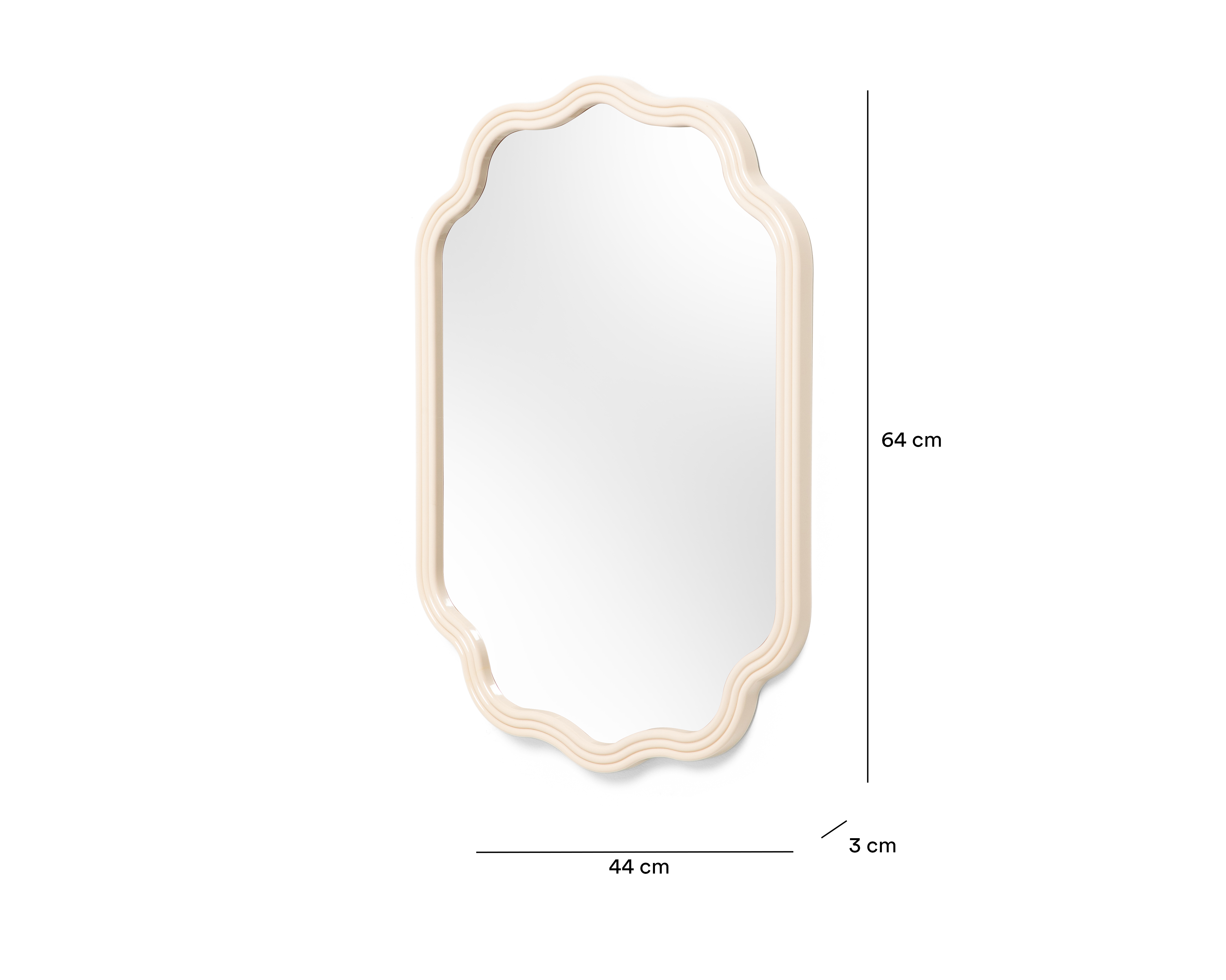 Foto 5 | Foto 5 | Espejo de Pared Ondulado Mily 44 x 64 cm