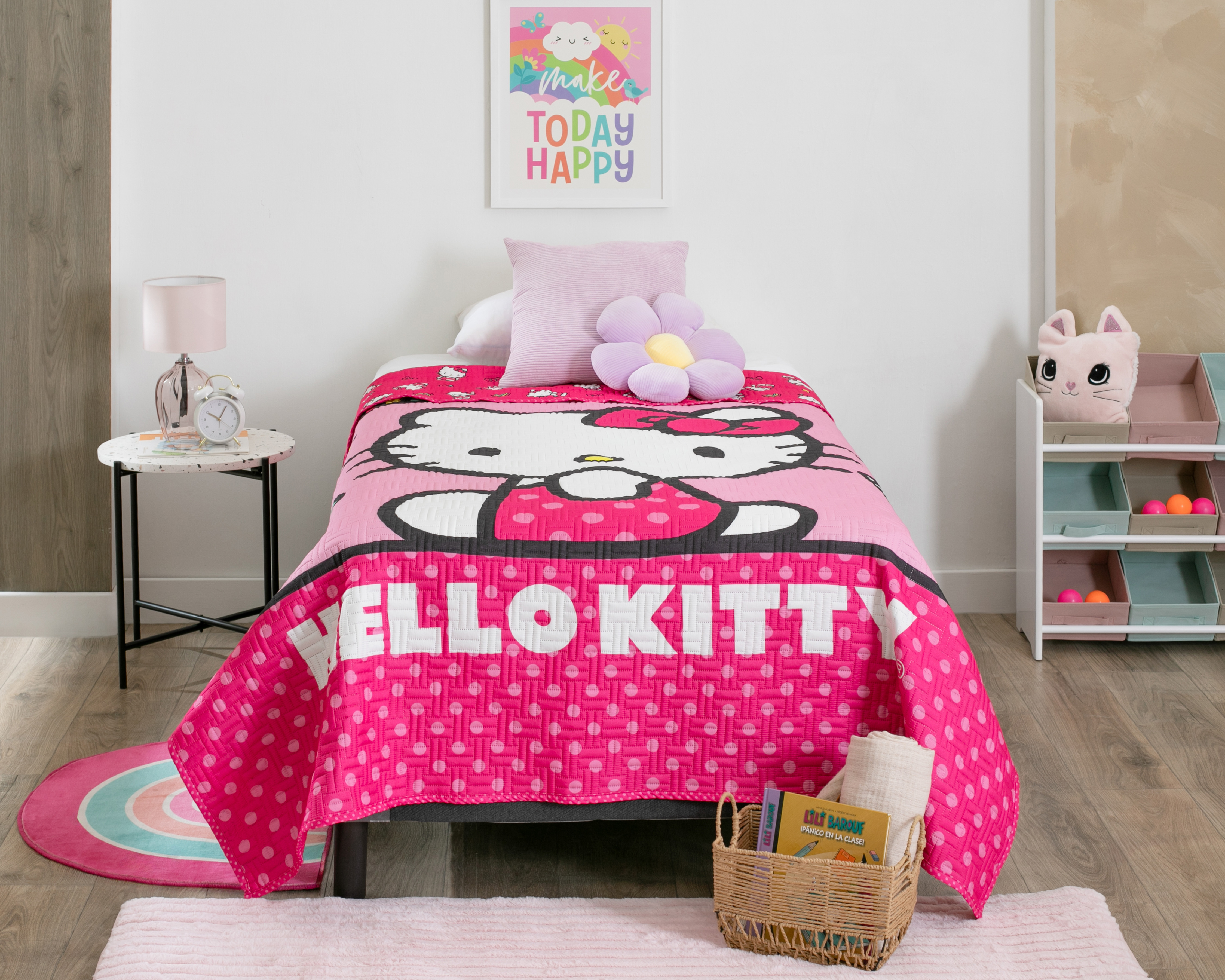 Foto 2 pulgar | Foto 1 | Colcha Individual Providencia Hello Kitty Estampada