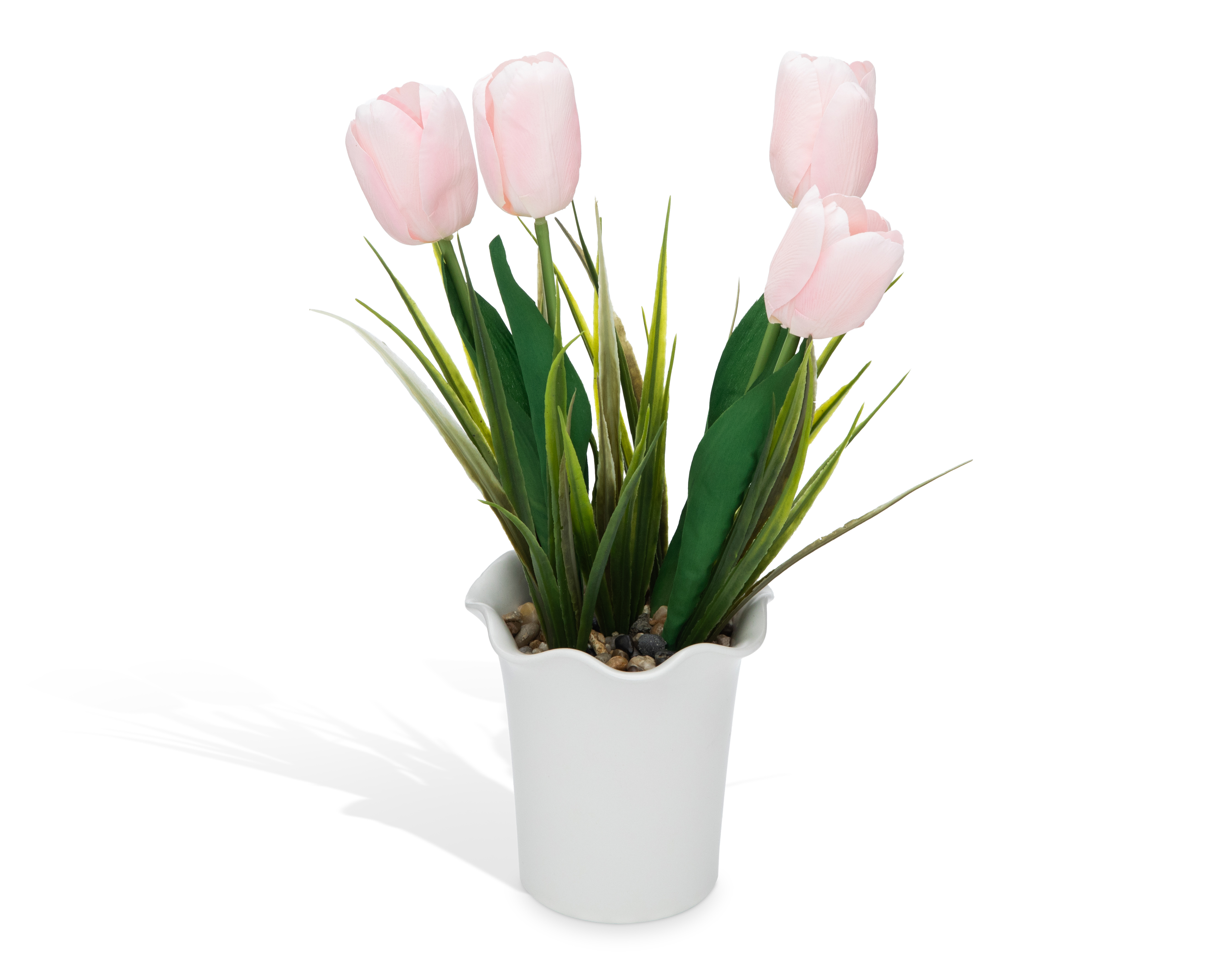 Foto 3 pulgar | Foto 2 | Tulipán Artificial con Maceta Starhaus 35 cm