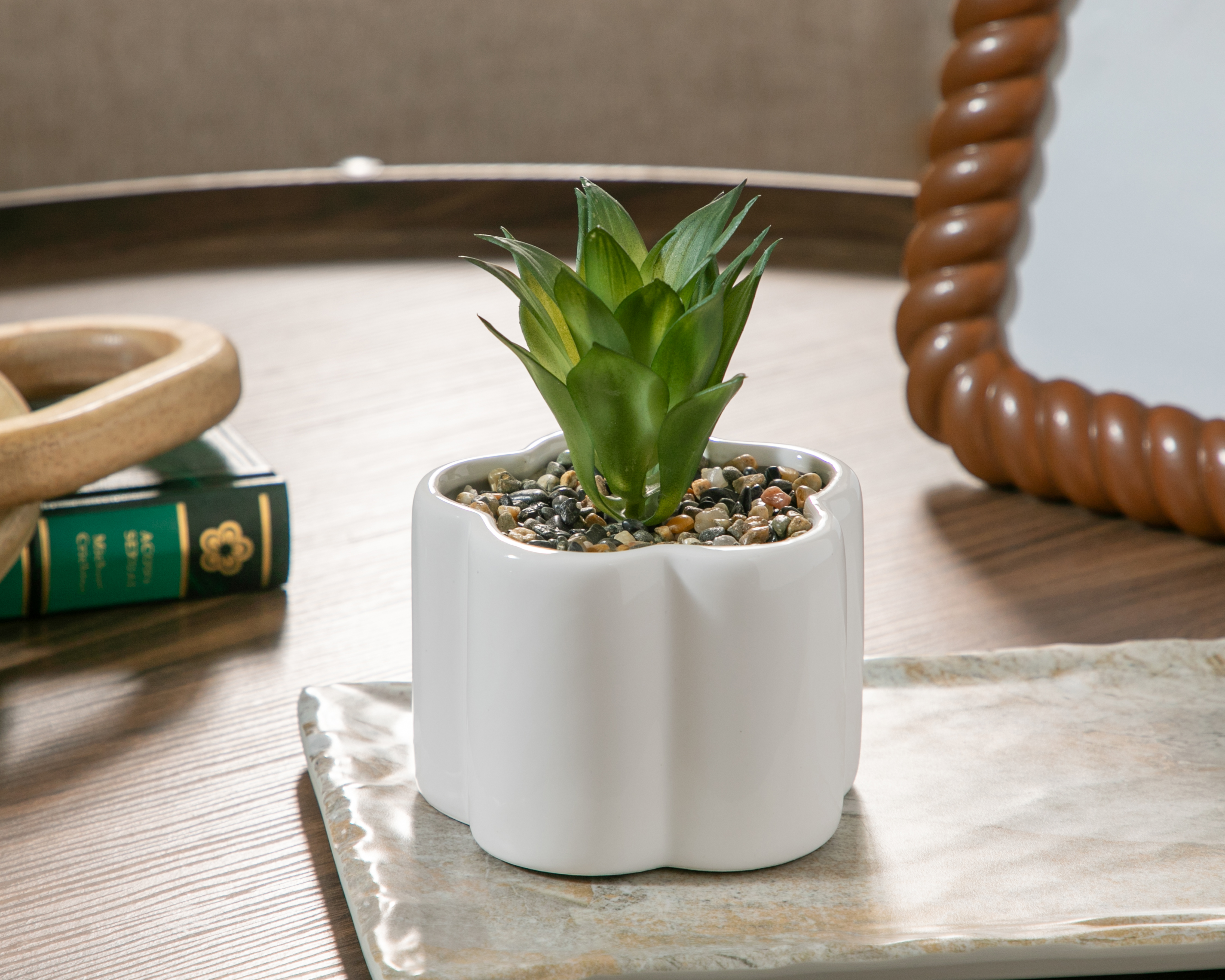 Foto 4 | Foto 4 | Suculenta Artificial con Maceta Starhaus 14 cm